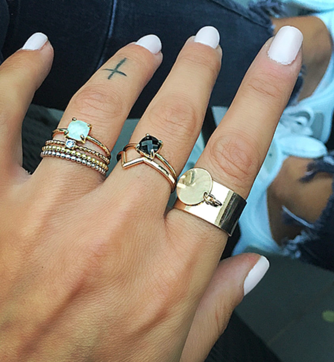 Bague réglable pendentif "Piece"