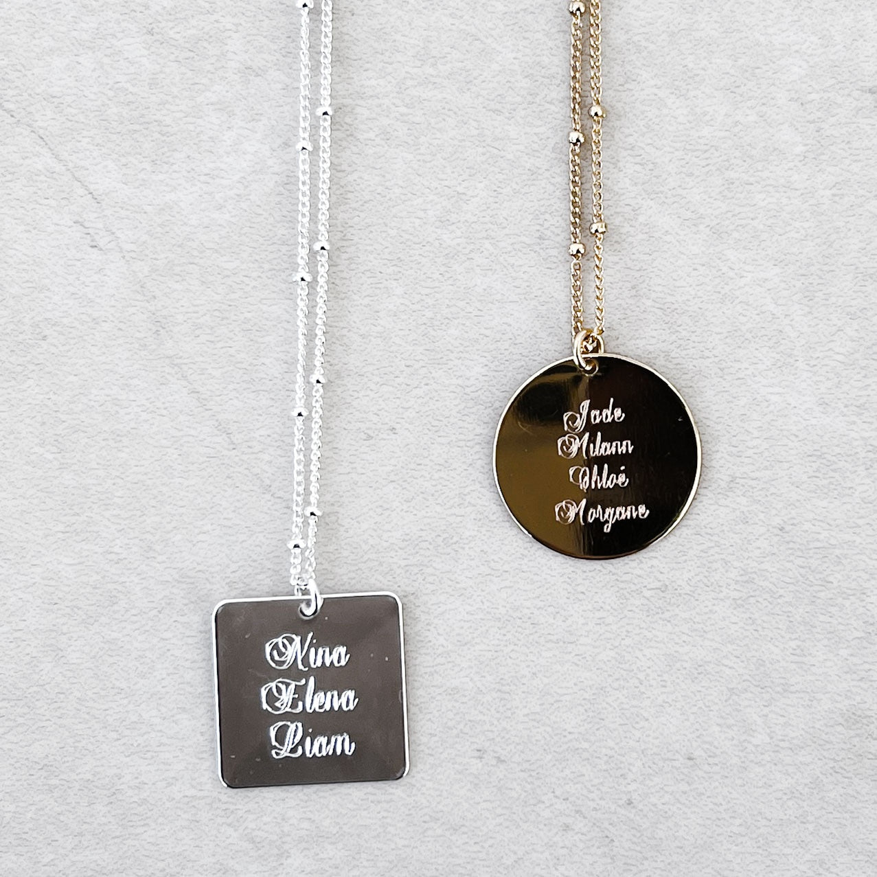 GRAVURE COLLIER RONDELLE