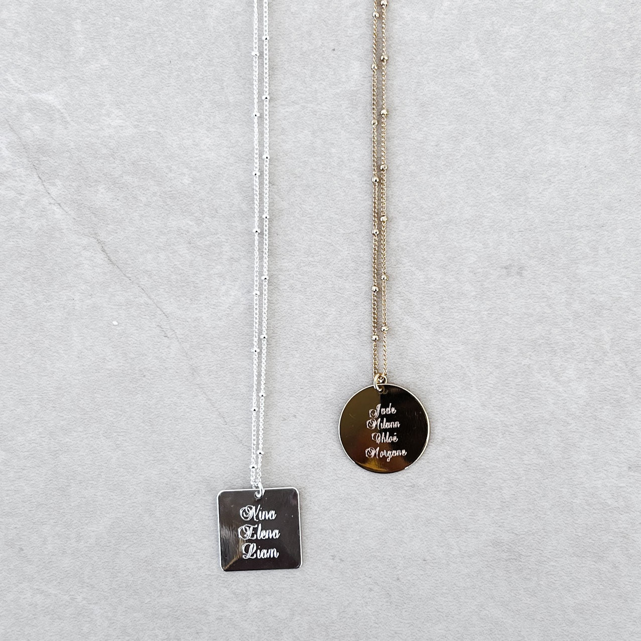 GRAVURE COLLIER RONDELLE