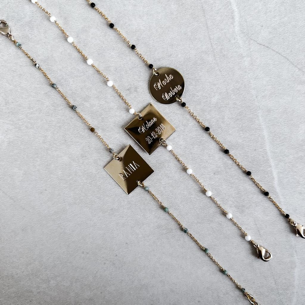 GRAVURE BRACELET "LONDON" OR