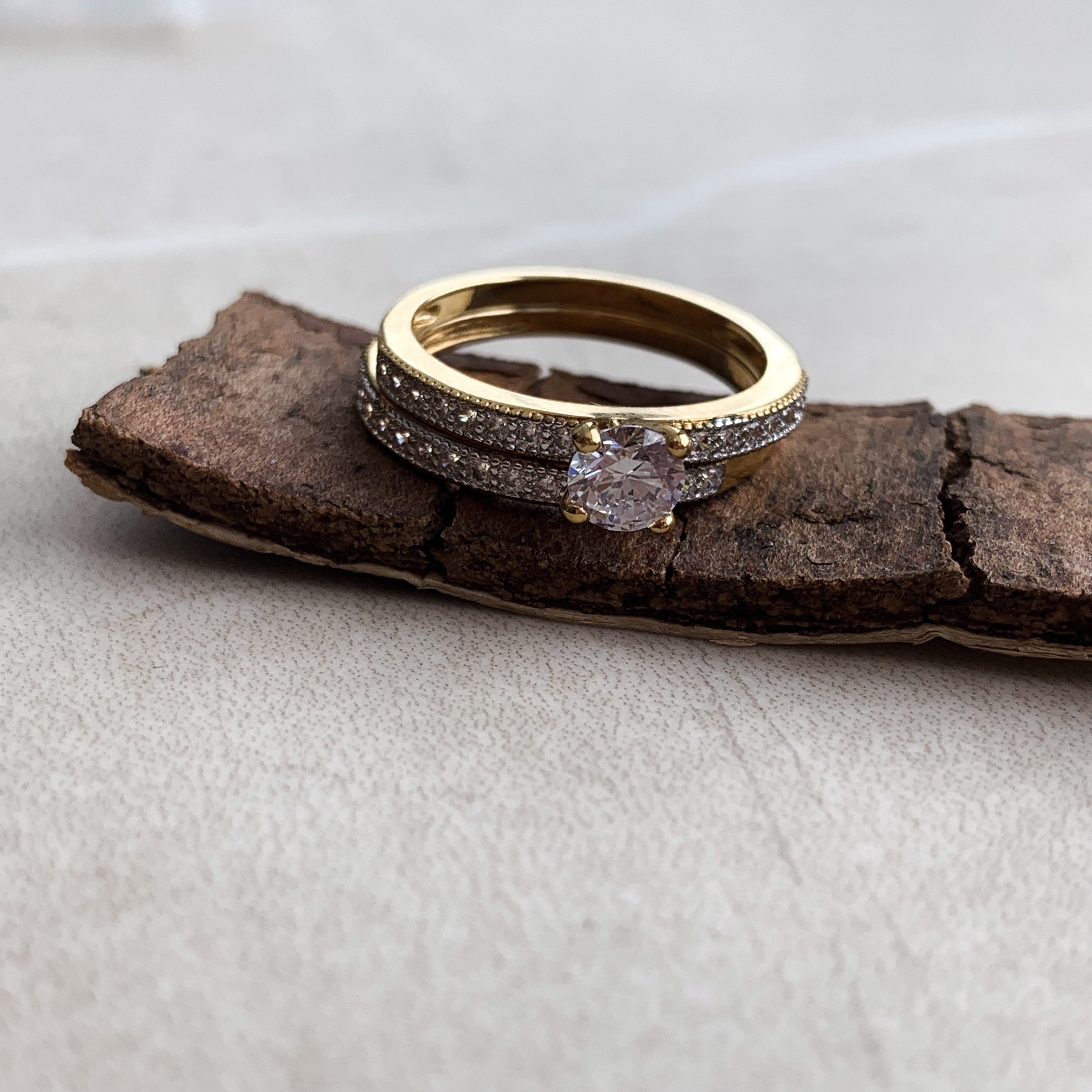 BAGUE "solange double"