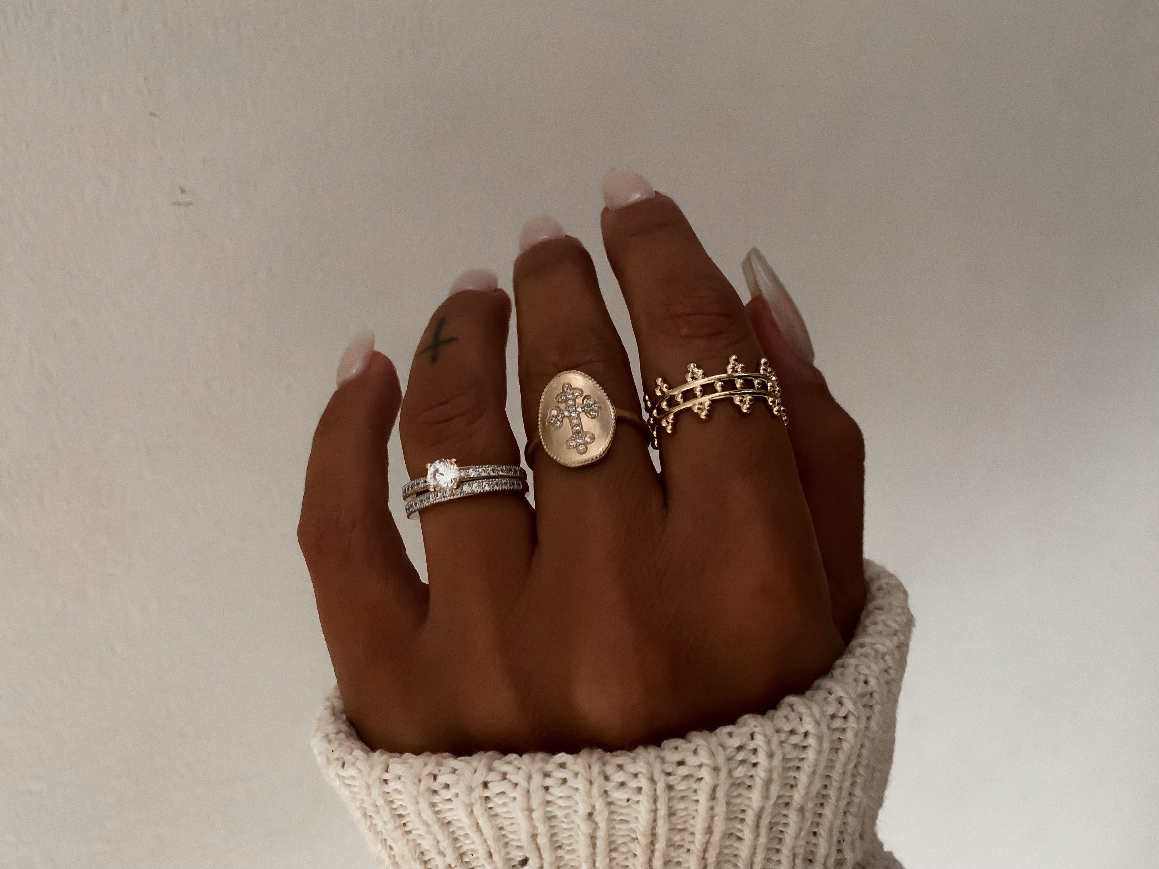 BAGUE "solange double"