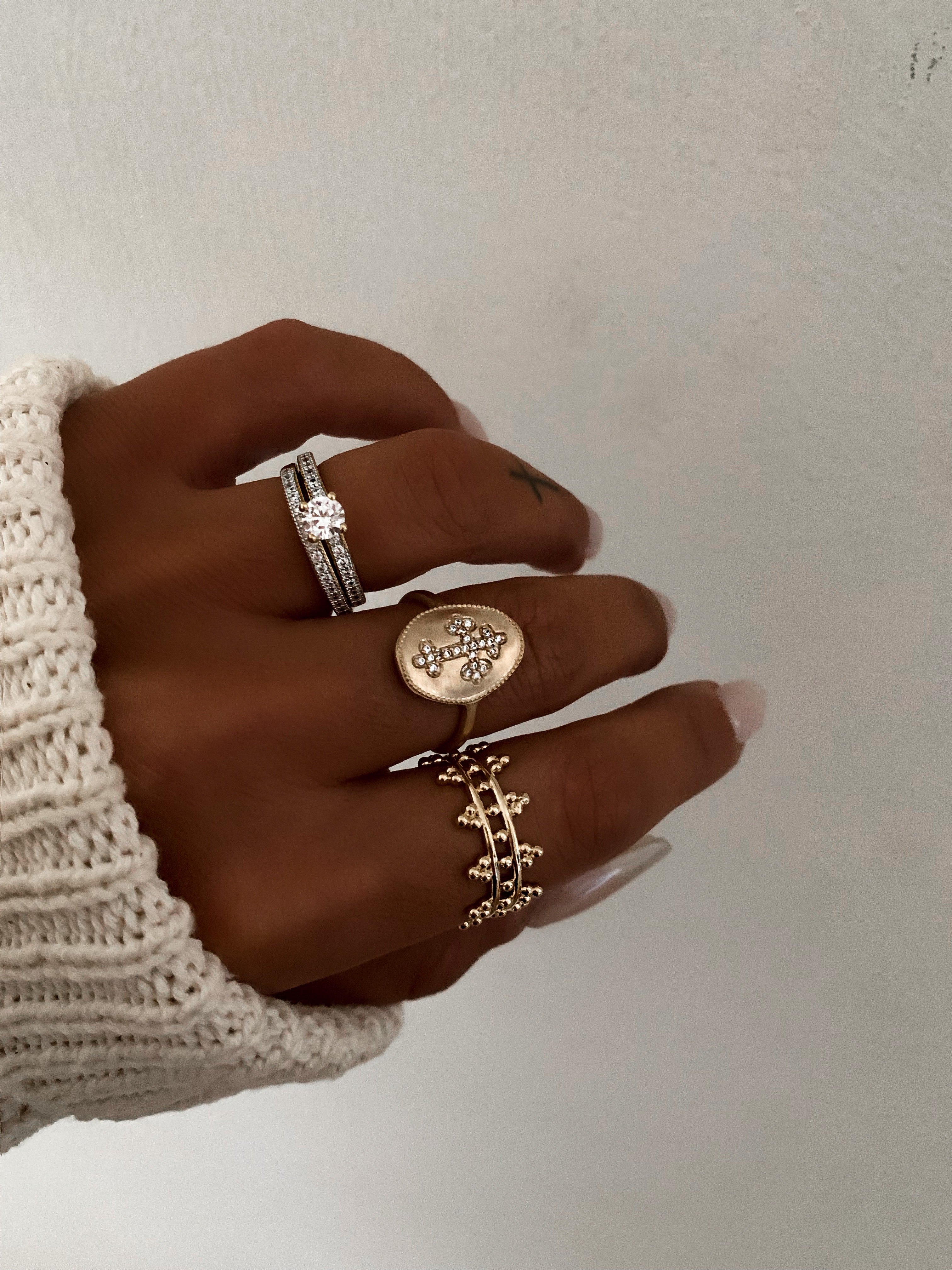 BAGUE "solange double"
