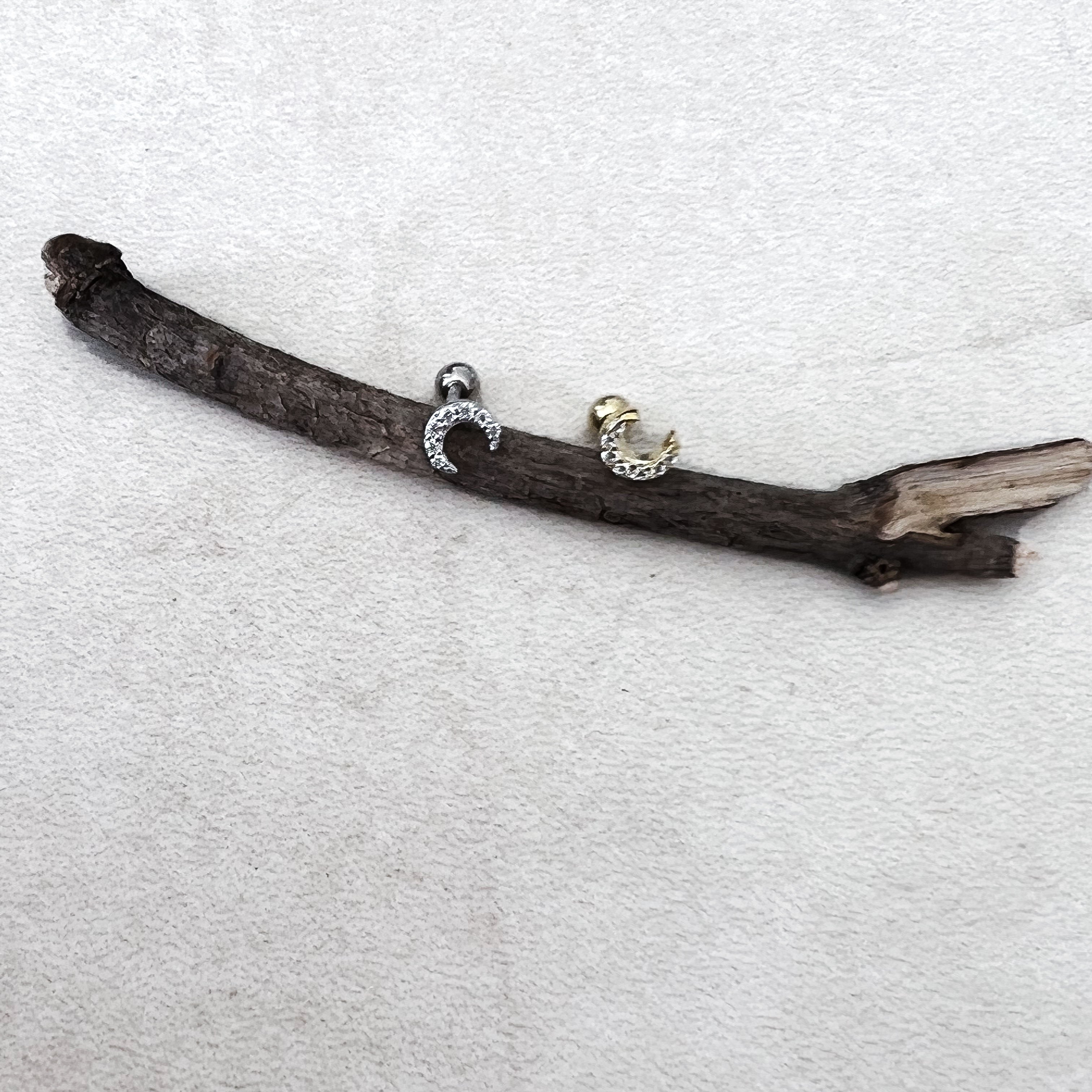 "BABY MOON ZIRCON" PIERCING