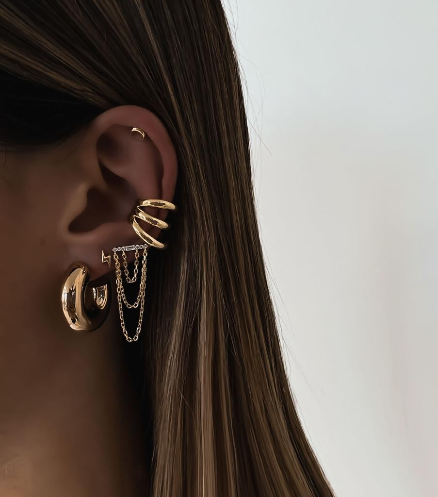 "ROME TRIPLE" EARRING
