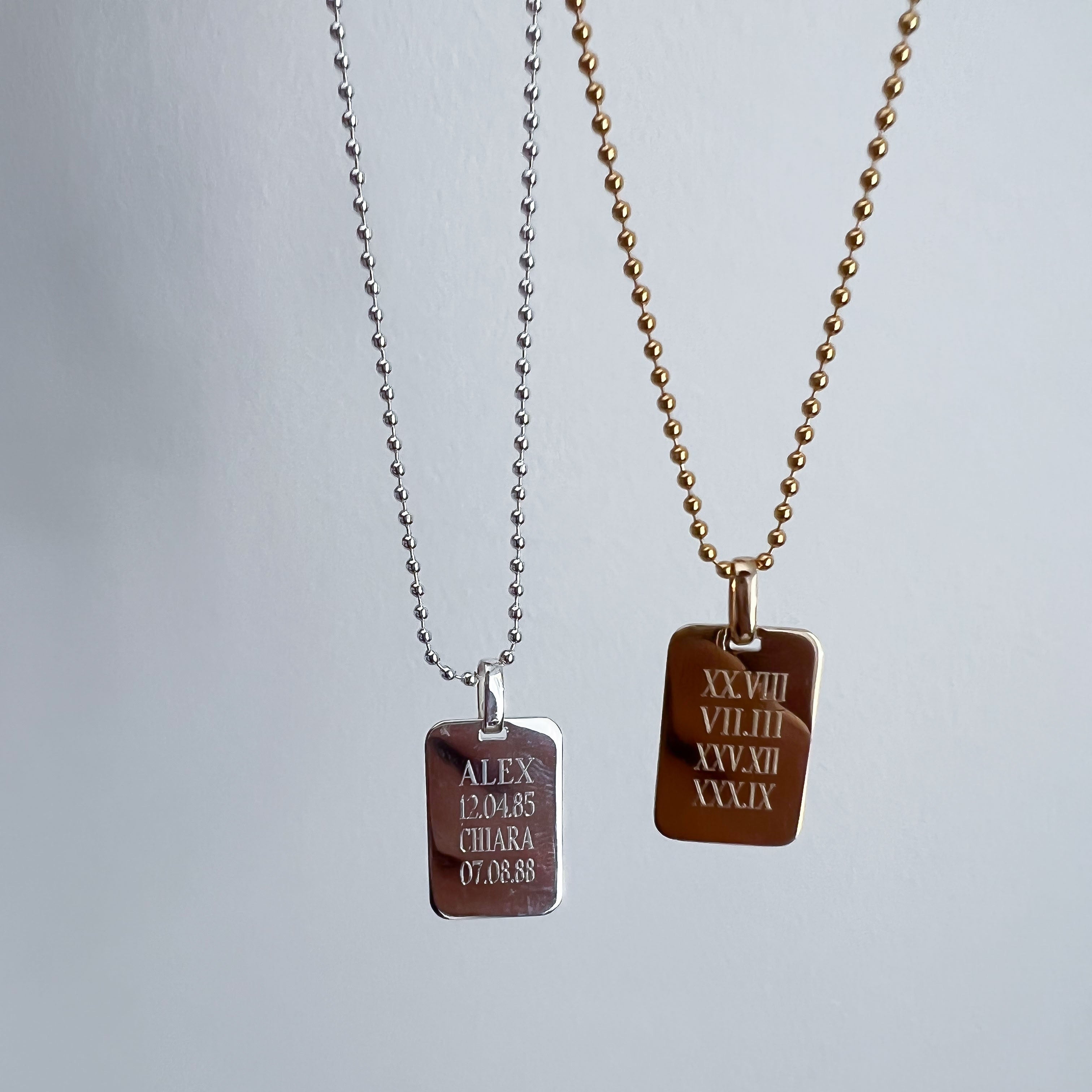 ENGRAVING ARMY MEN'S NECKLACE