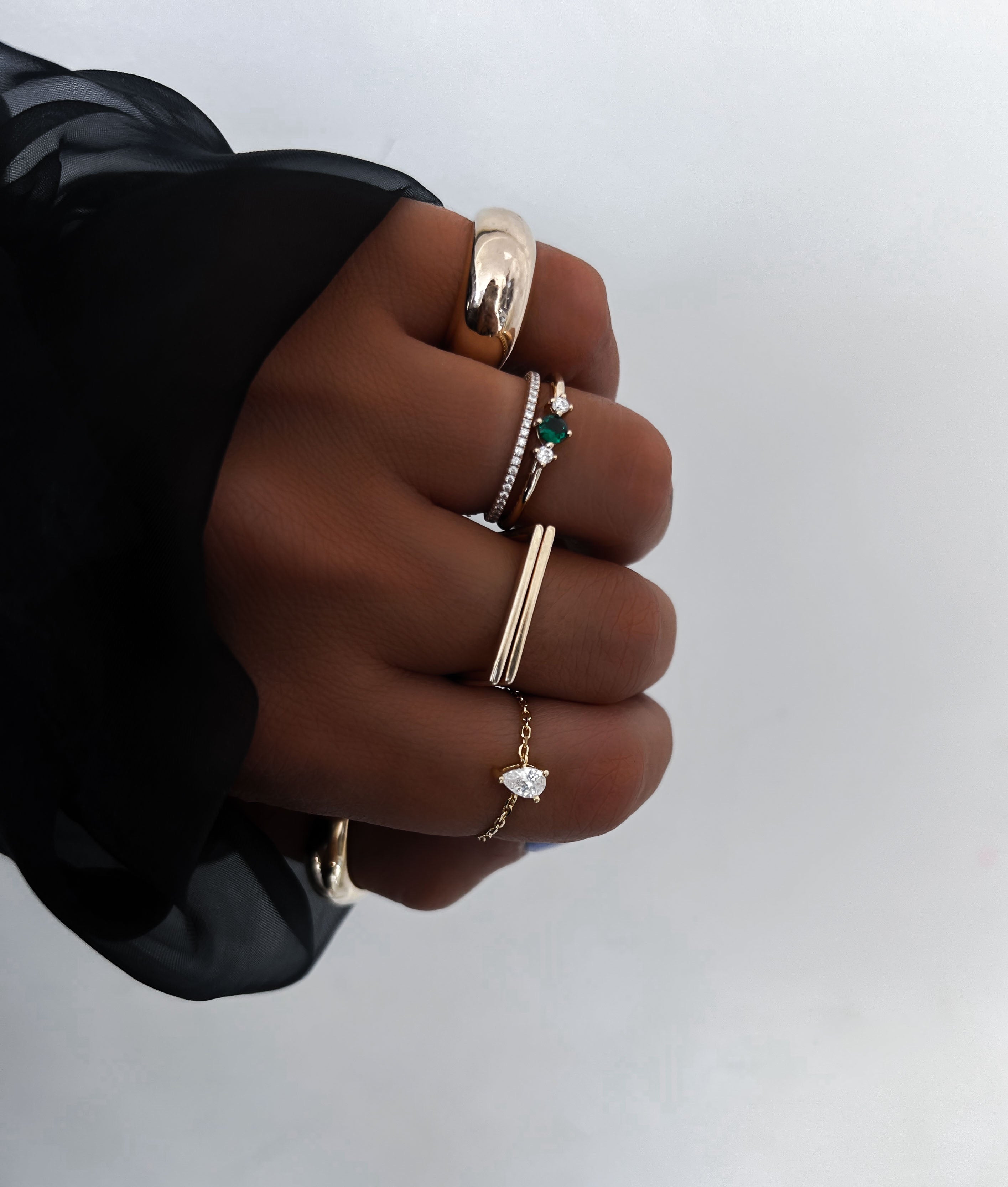 "CHICAGO GREEN" RING