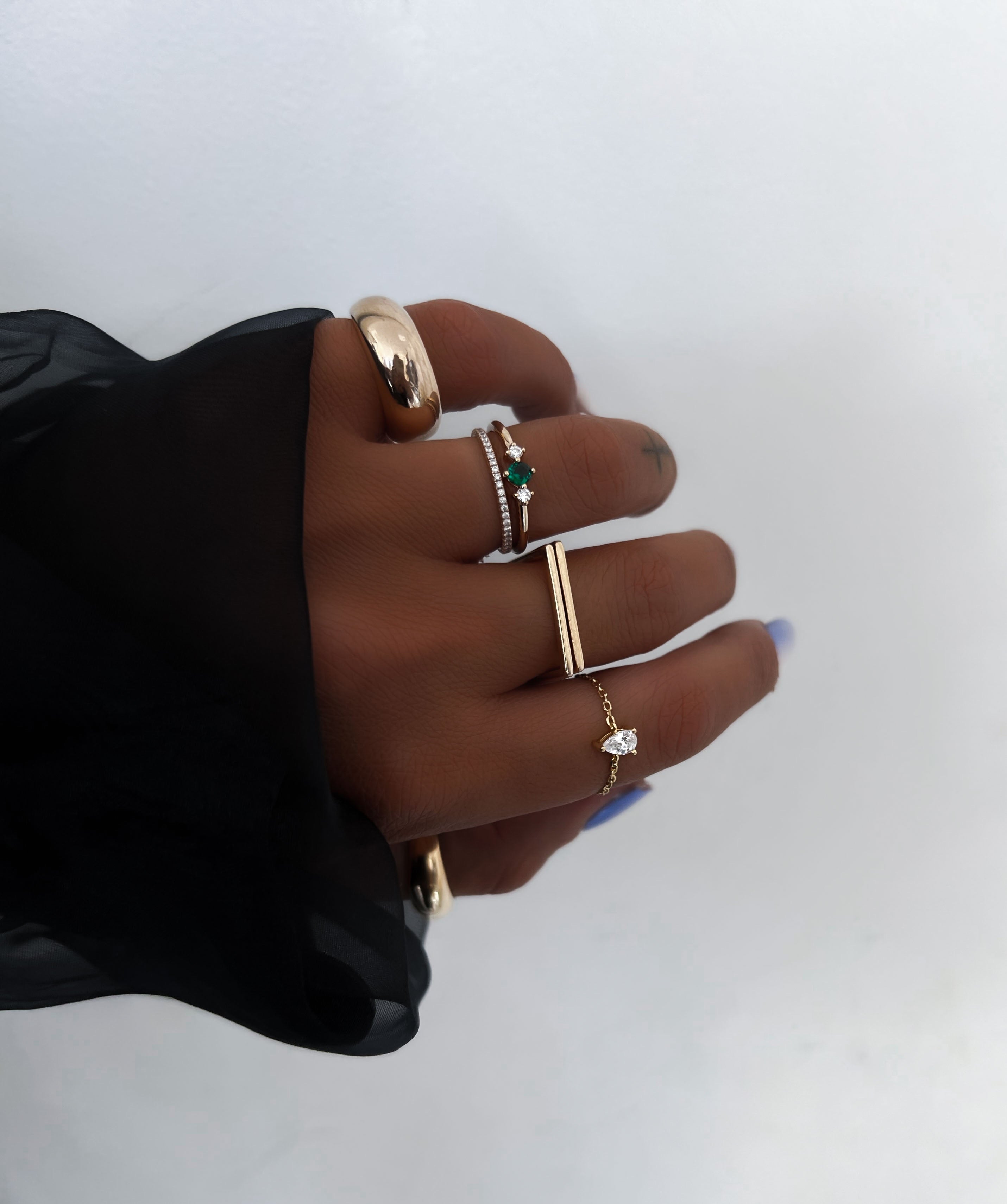 BAGUE "CHICAGO GREEN"