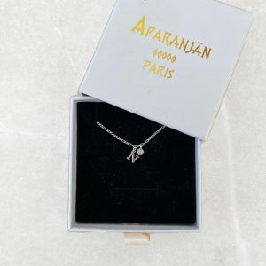 CUSTOMIZABLE "SILVER LETRA" NECKLACE