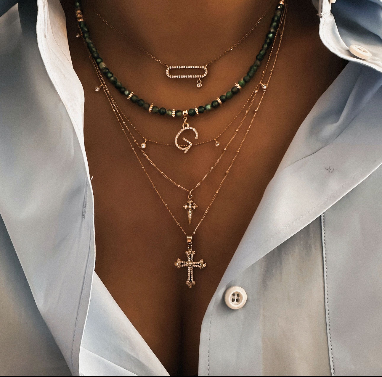 CUSTOMIZABLE "ATLAS GOLD" NECKLACE