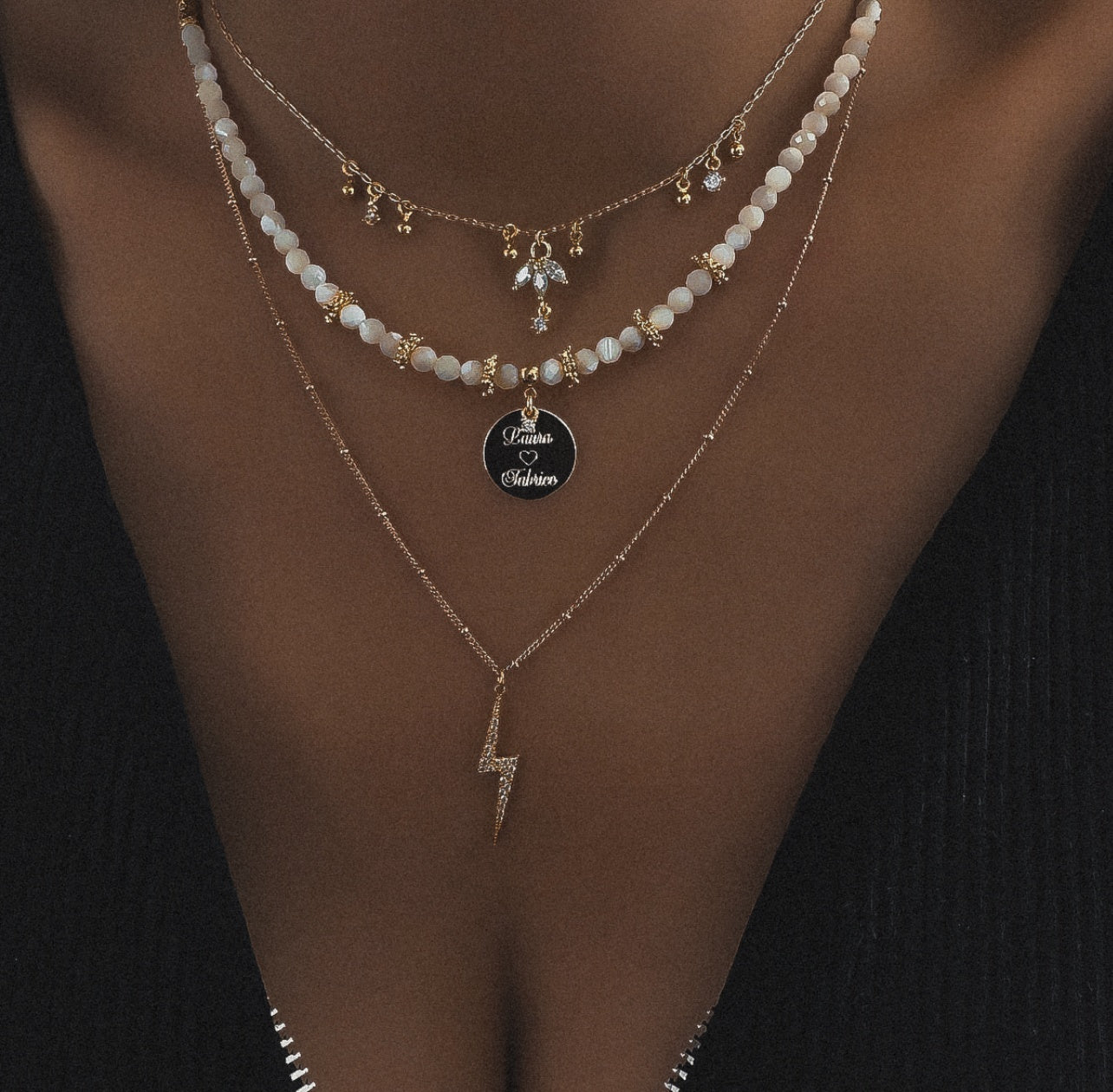 COLLIER "FLASH ZIRCON"