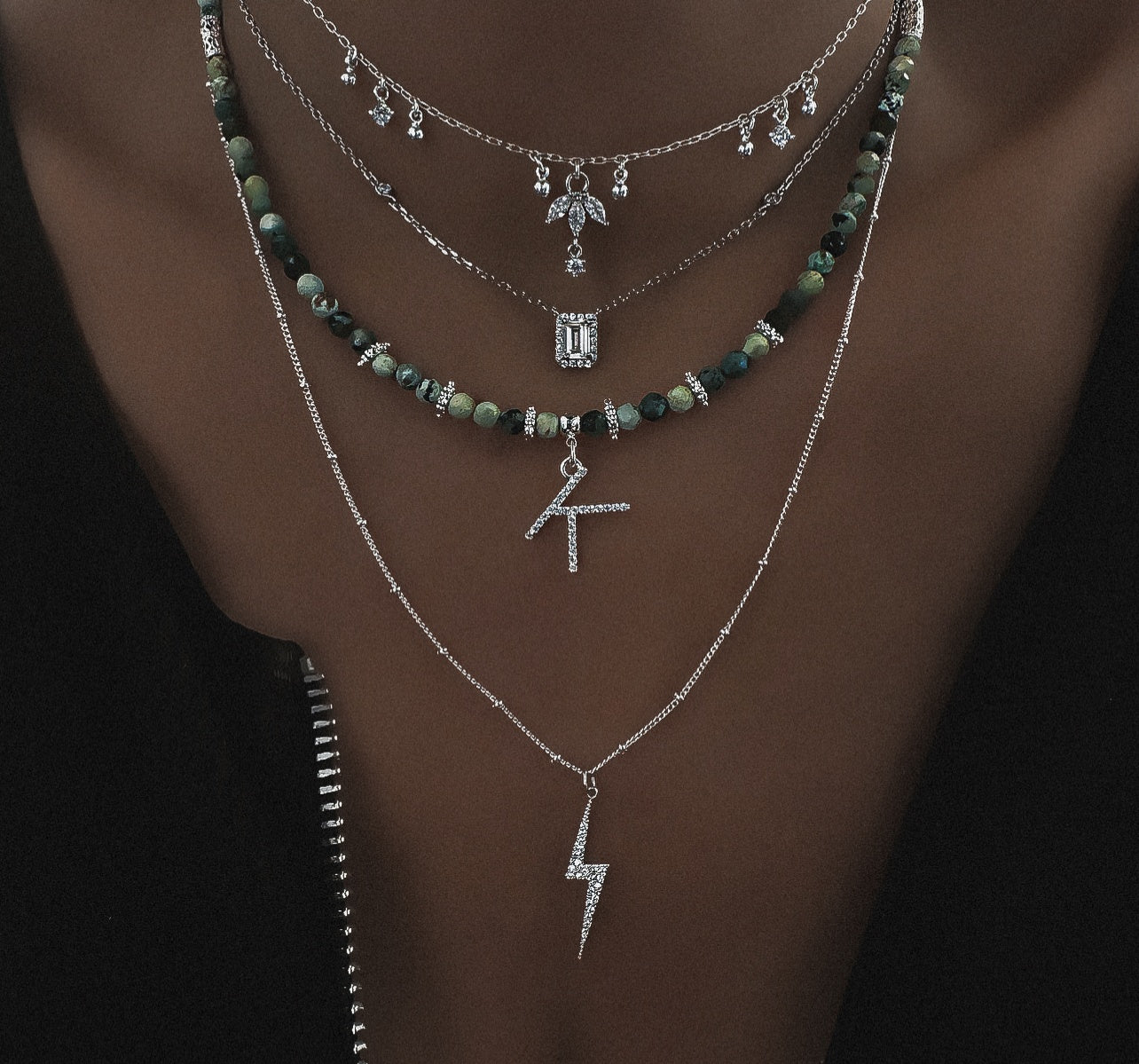 CUSTOMIZABLE "ATLAS SILVER" NECKLACE