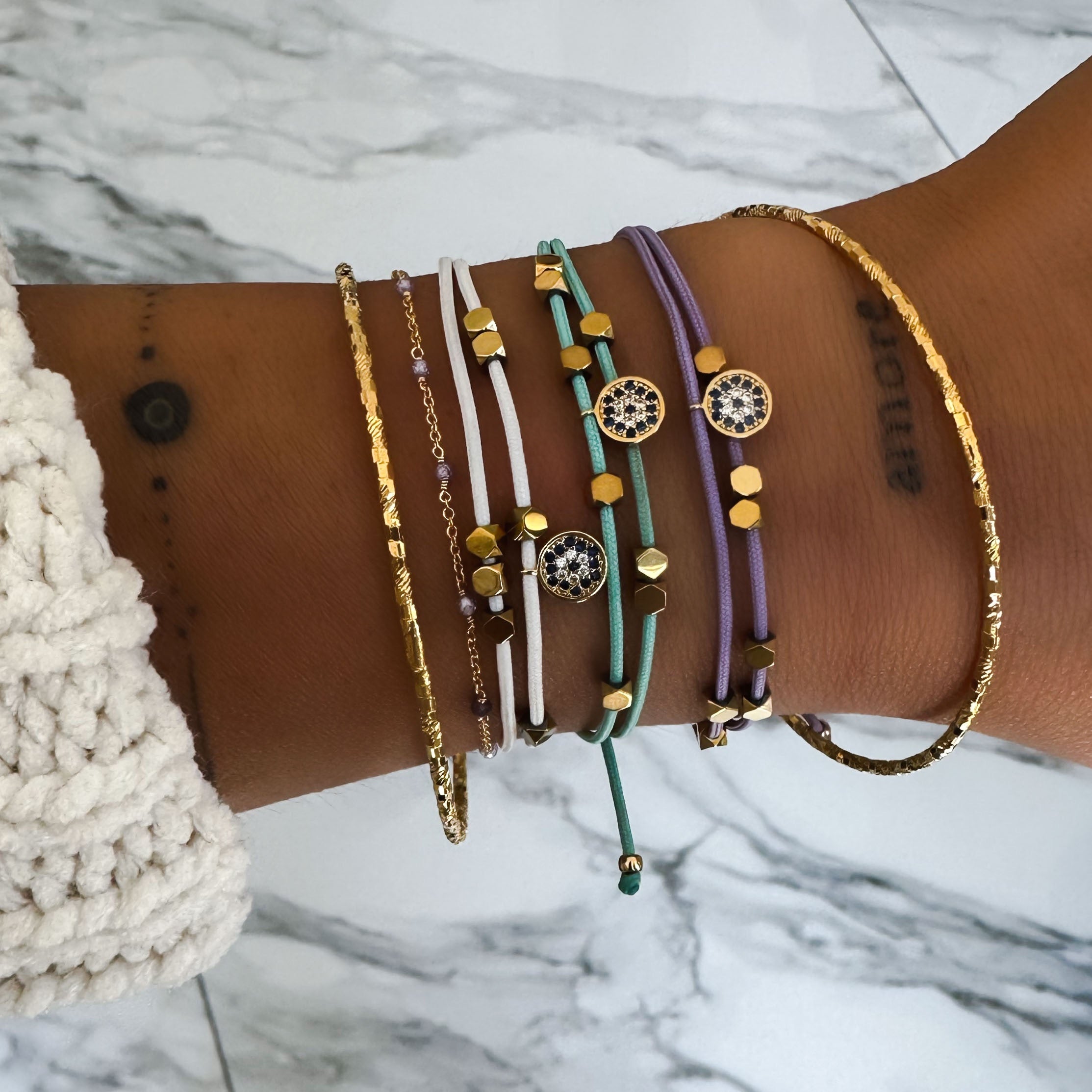 "OJO" DOUBLE CORD BRACELET