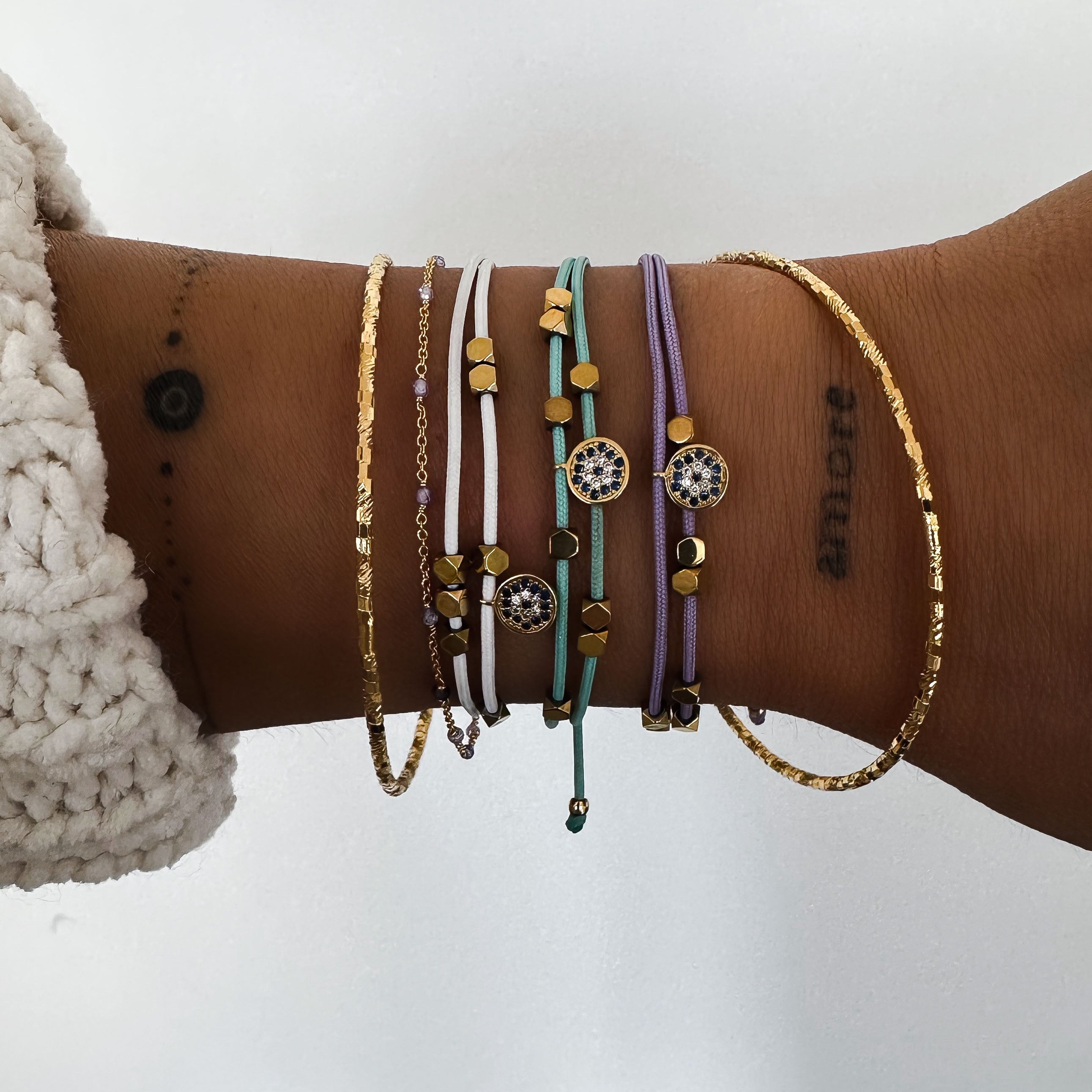 "OJO" DOUBLE CORD BRACELET