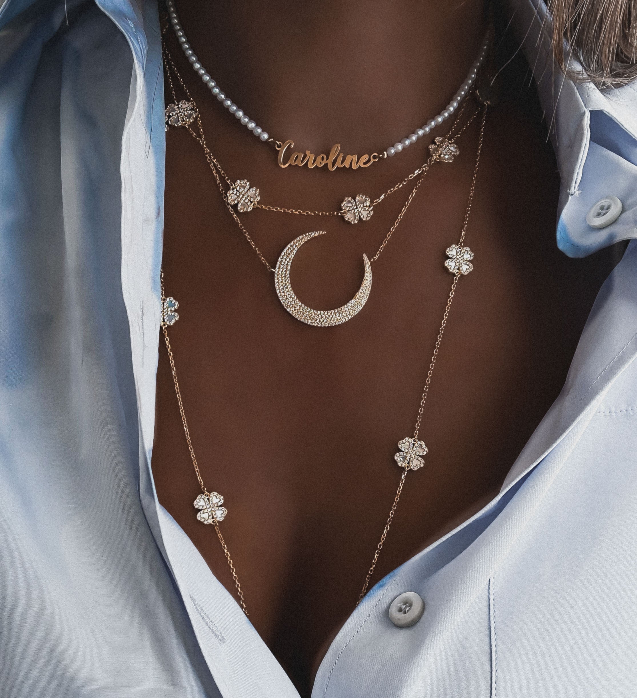 "LUNA SLIM XL" NECKLACE