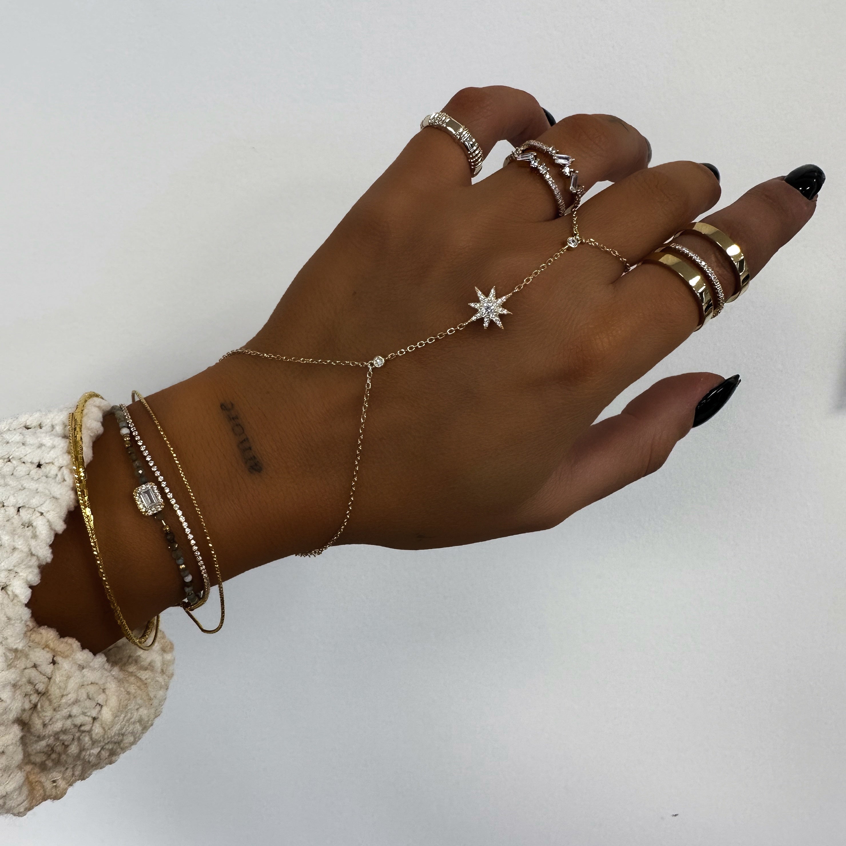 BIJOUX DE MAIN "SNOW"