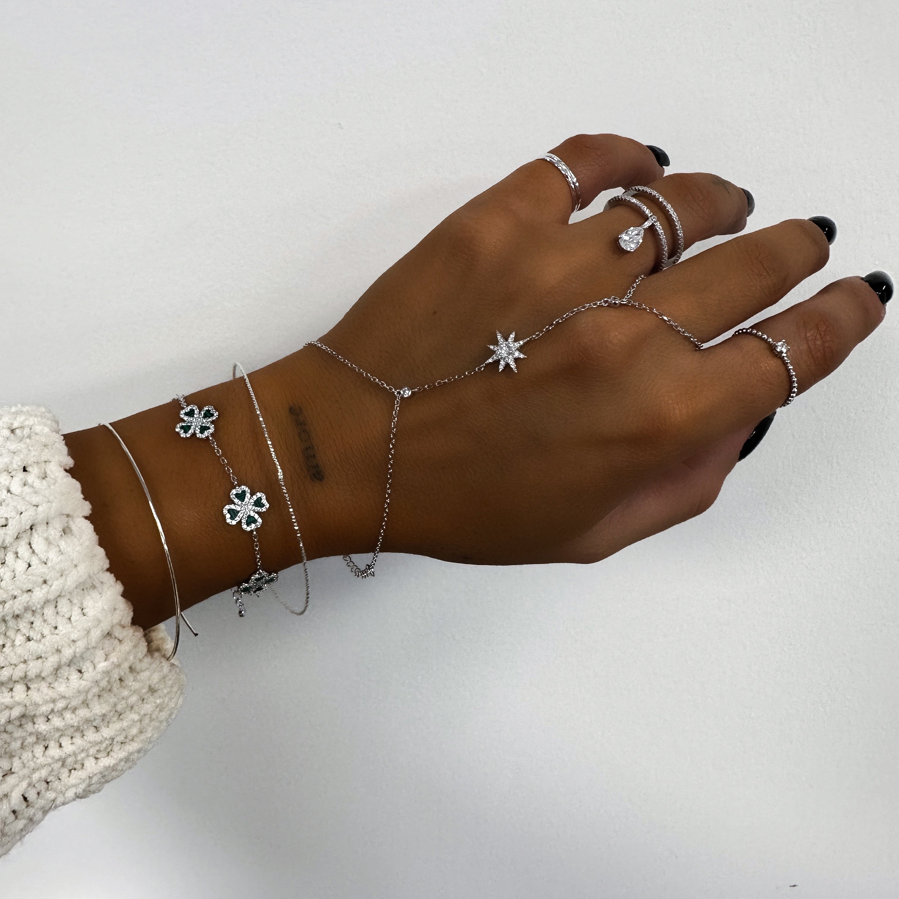 BIJOUX DE MAIN "SNOW"