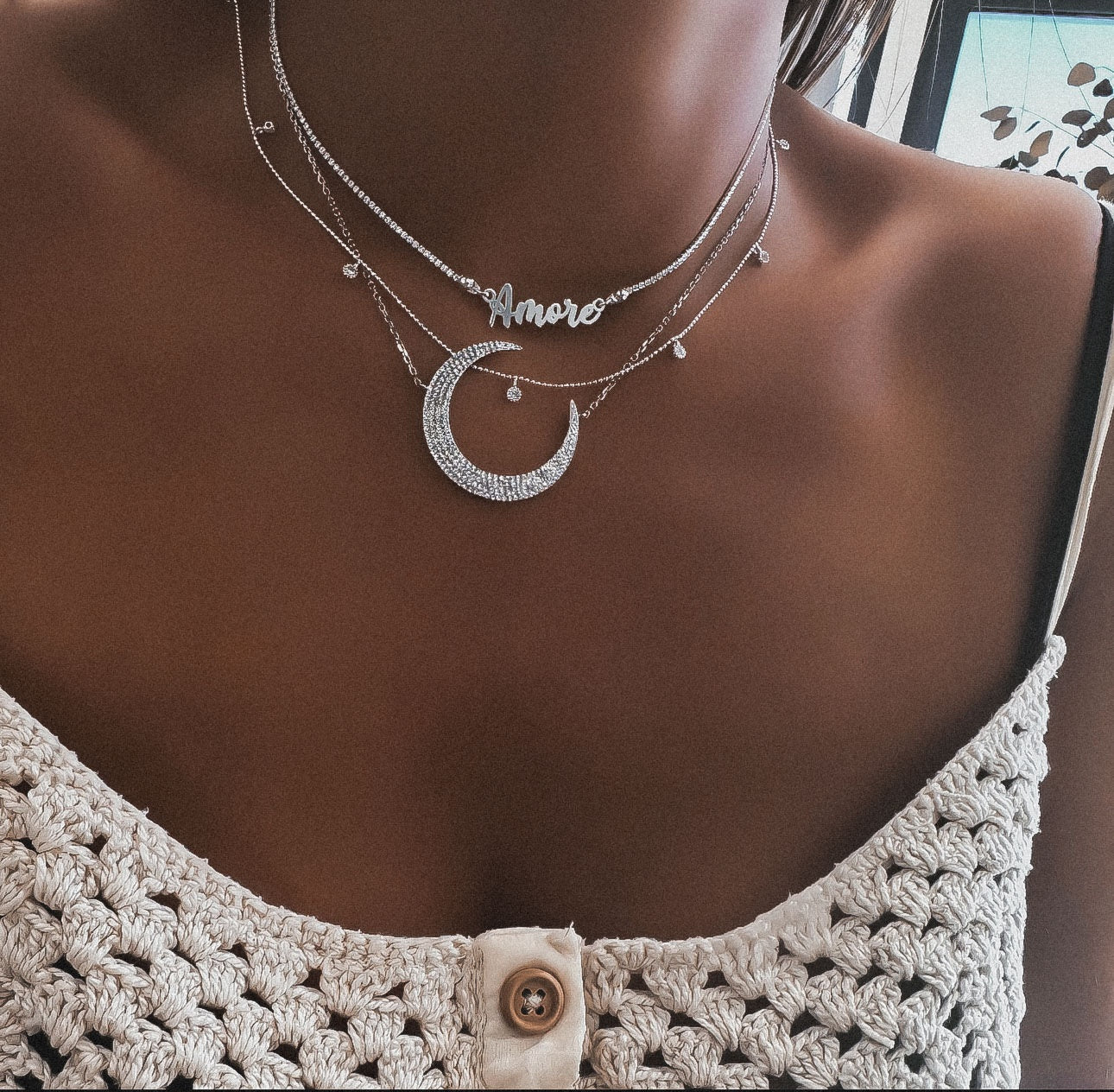 "LUNA SLIM XL" NECKLACE