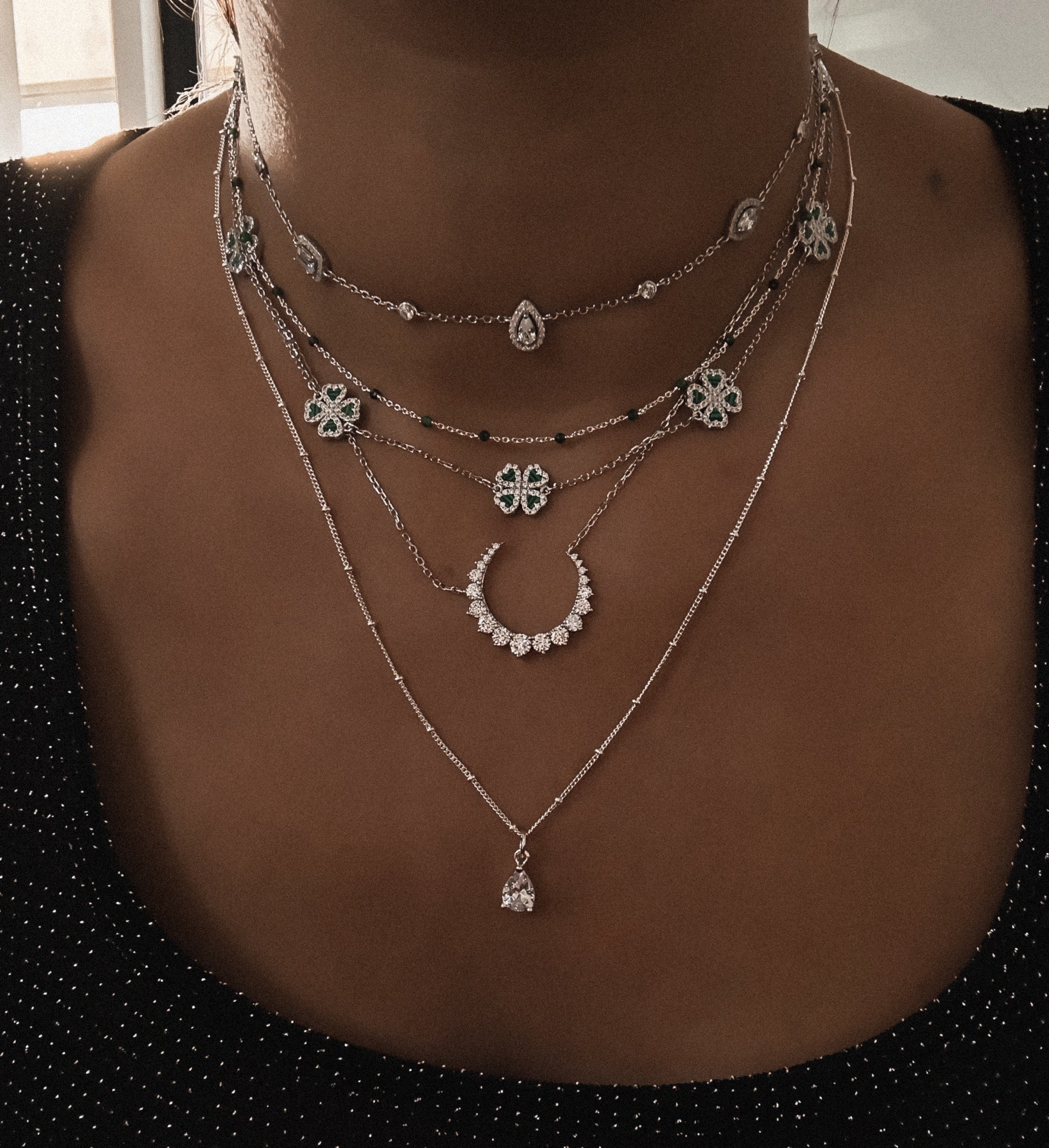 “SUCCESS MINI MALACHITE” NECKLACE