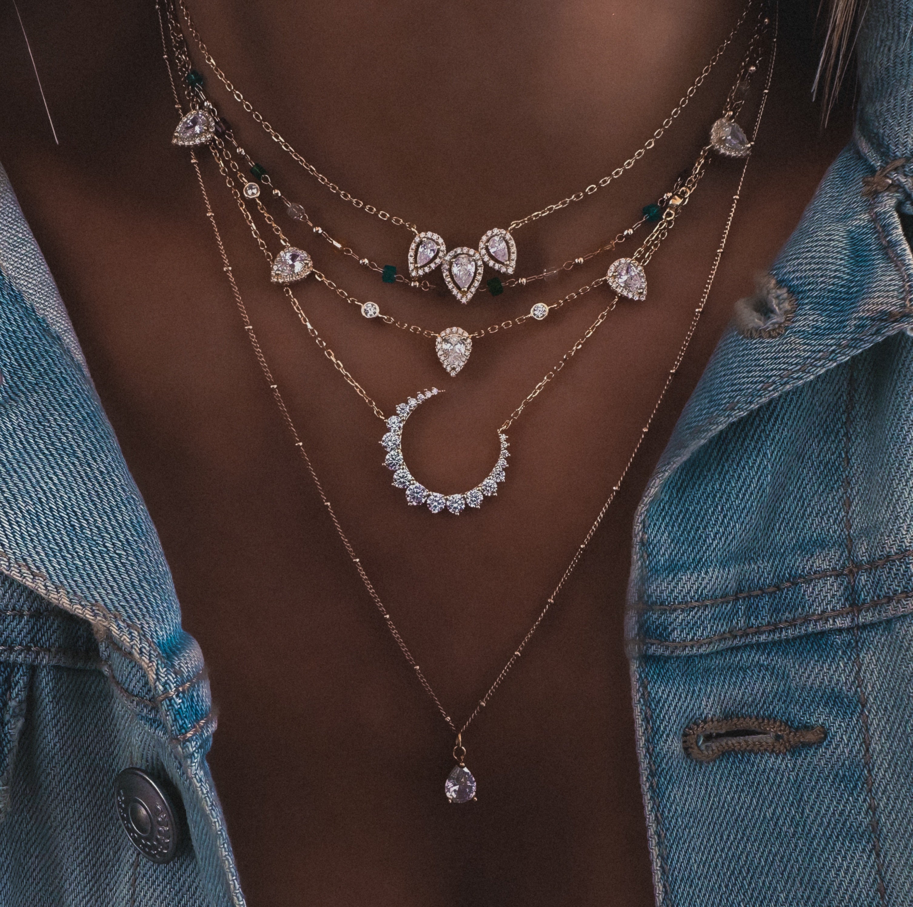 COLLIER "LUNA RIVIERA"