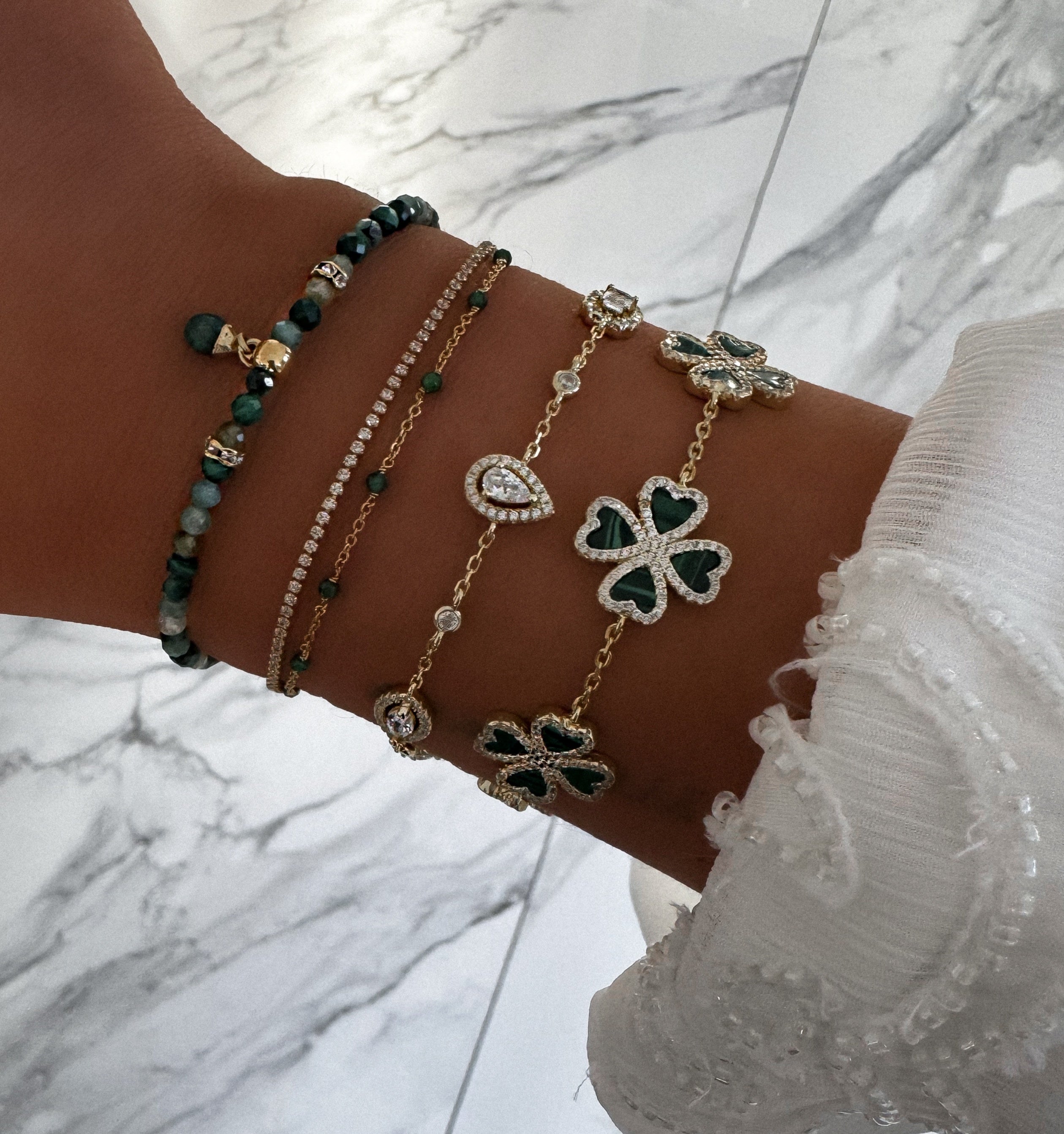 “SUCCESS 5 MALACHITE” BRACELET