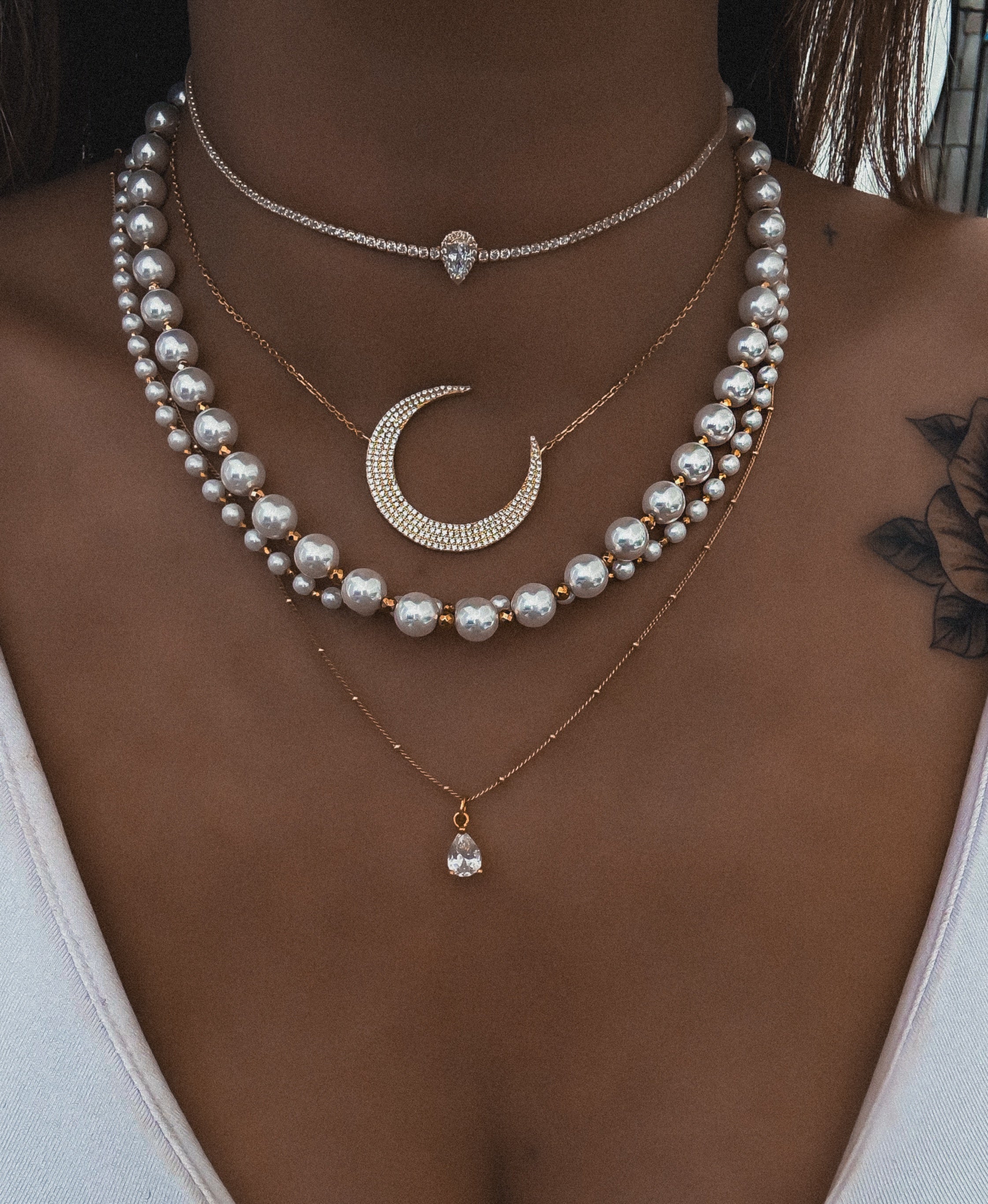 COLLIER "PEARL L"