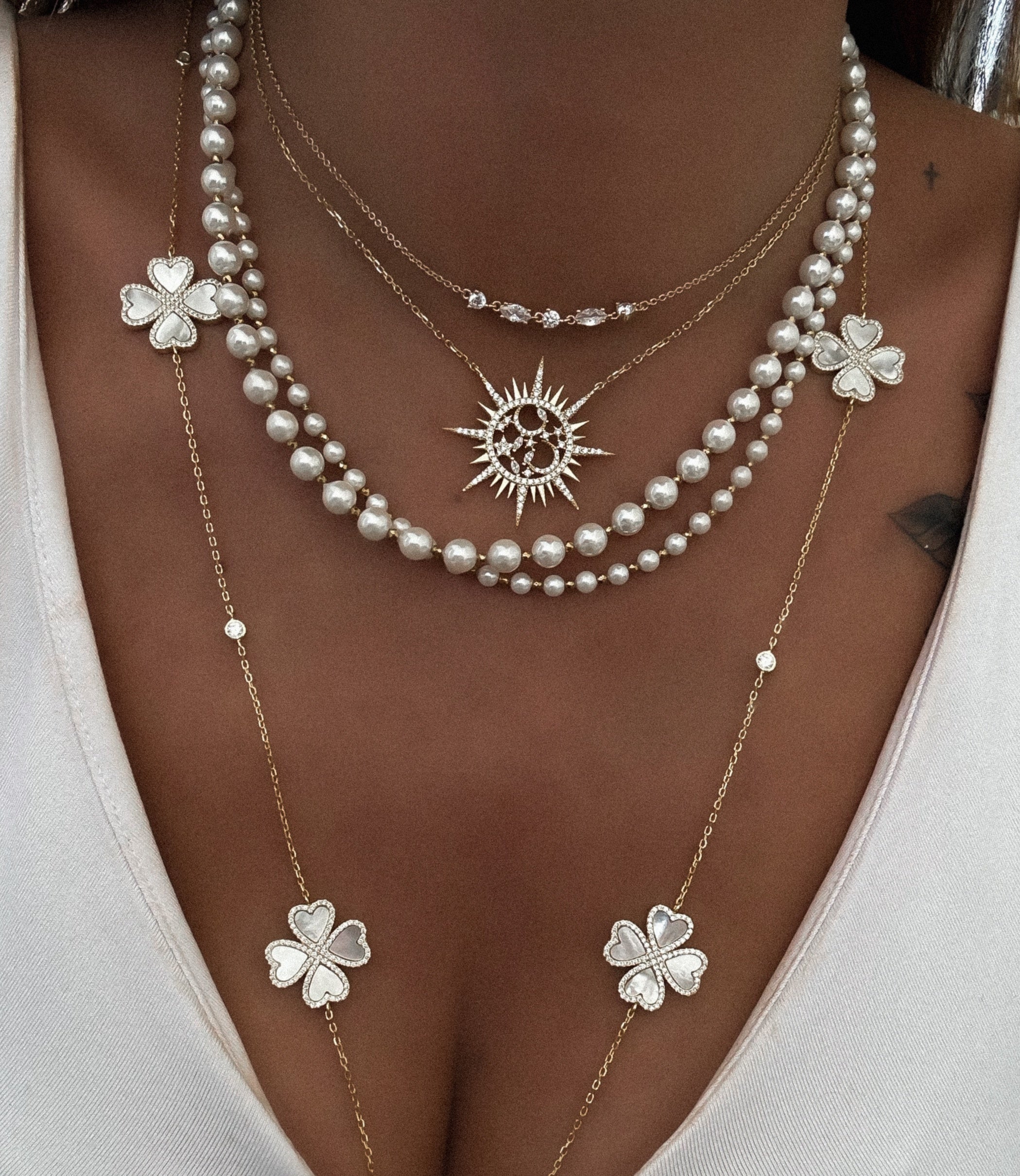 "SUN DENTELLE" NECKLACE