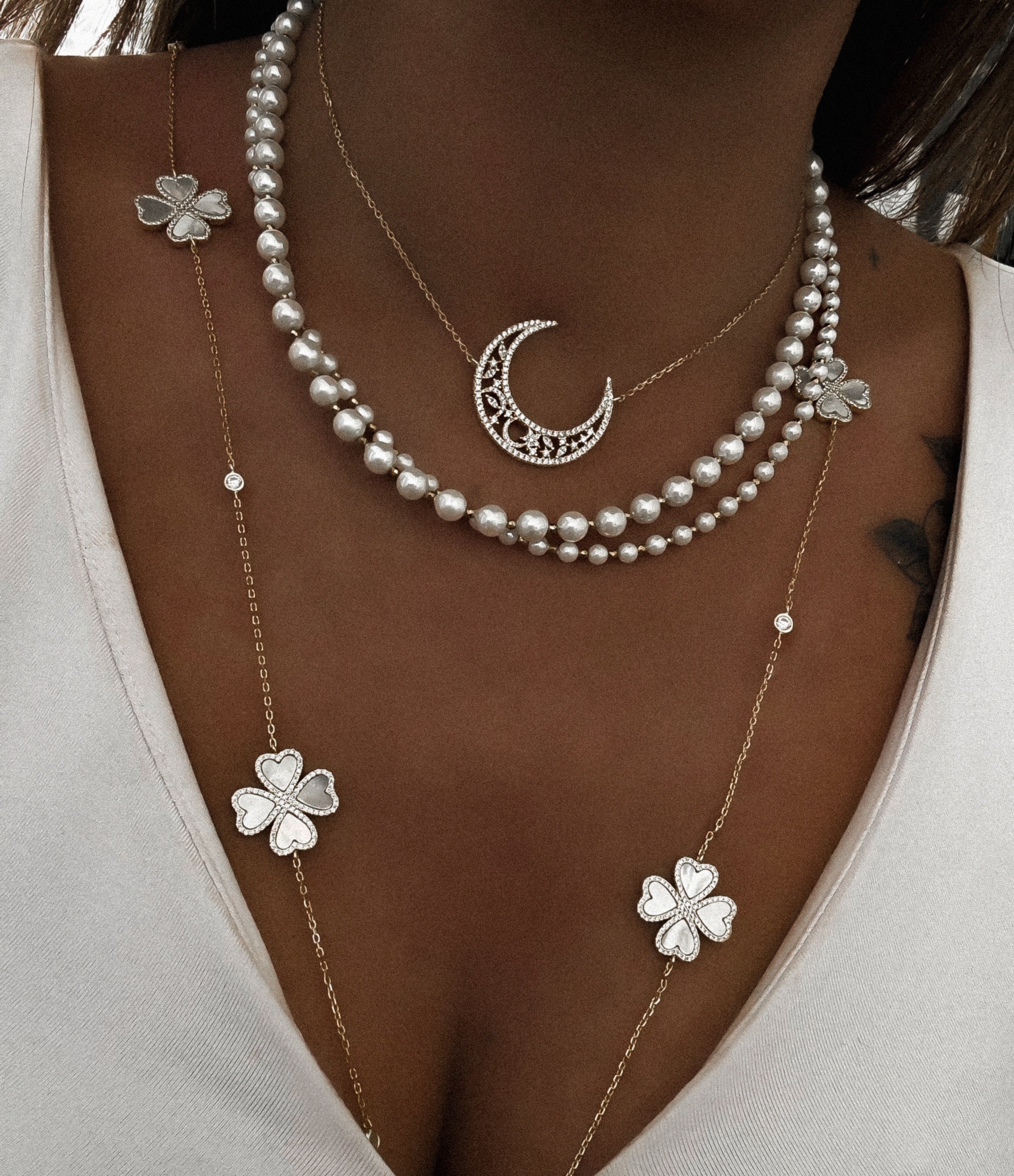 COLLIER "LUNA DENTELLE"
