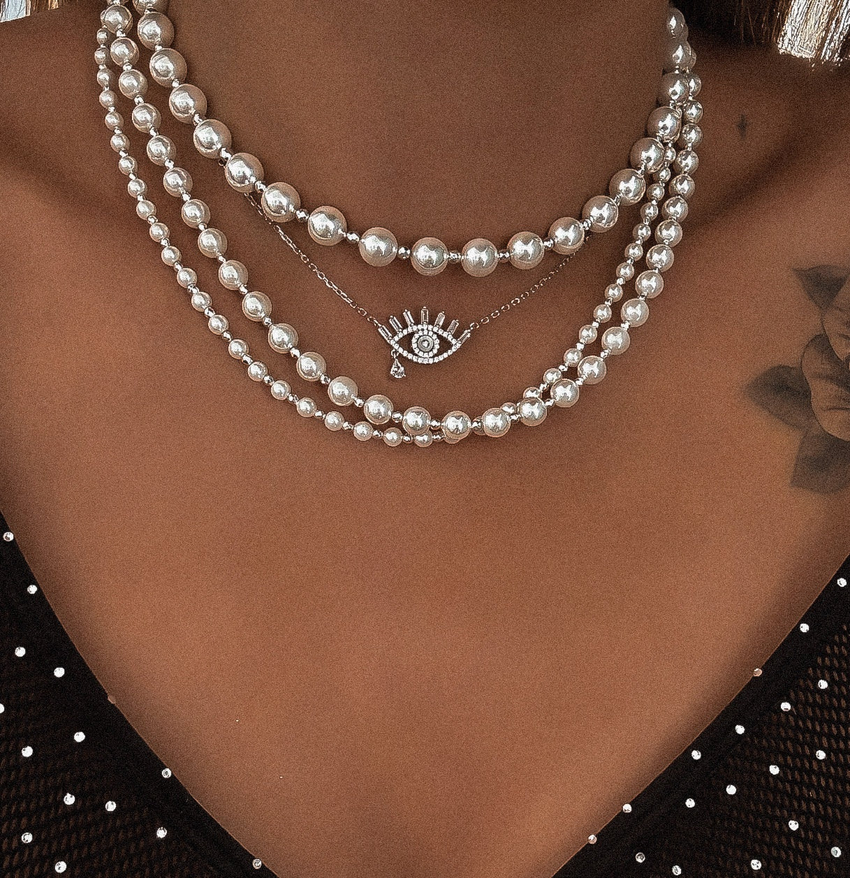 COLLIER "PEARL L"