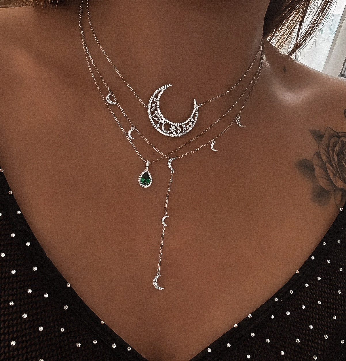 COLLIER "LUNA DENTELLE"