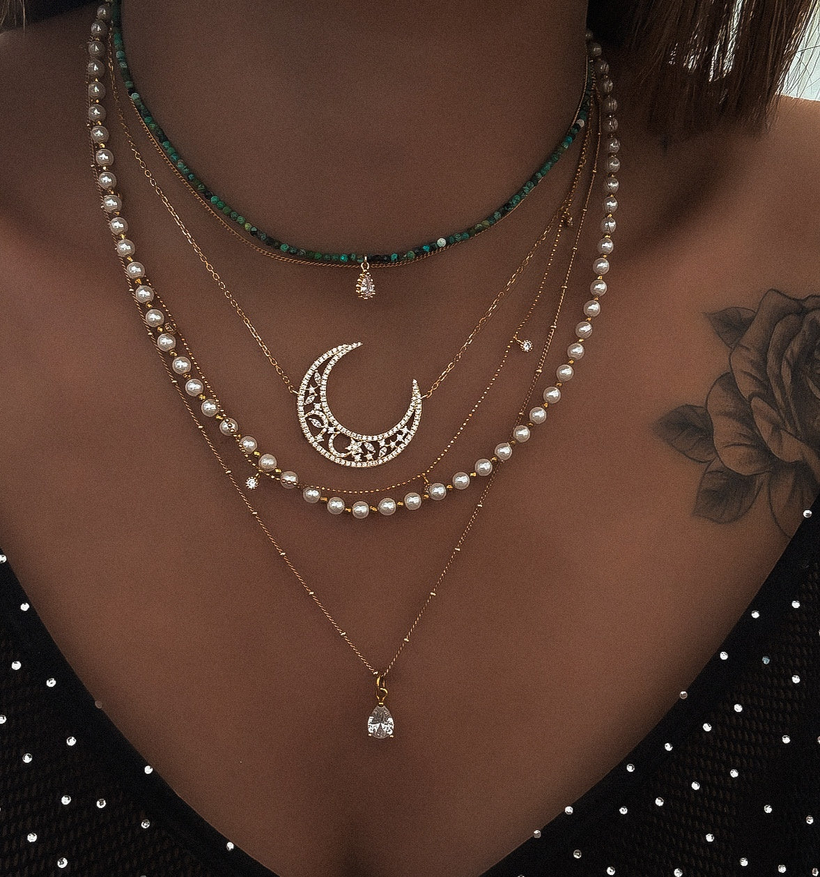 COLLIER "LUNA DENTELLE"