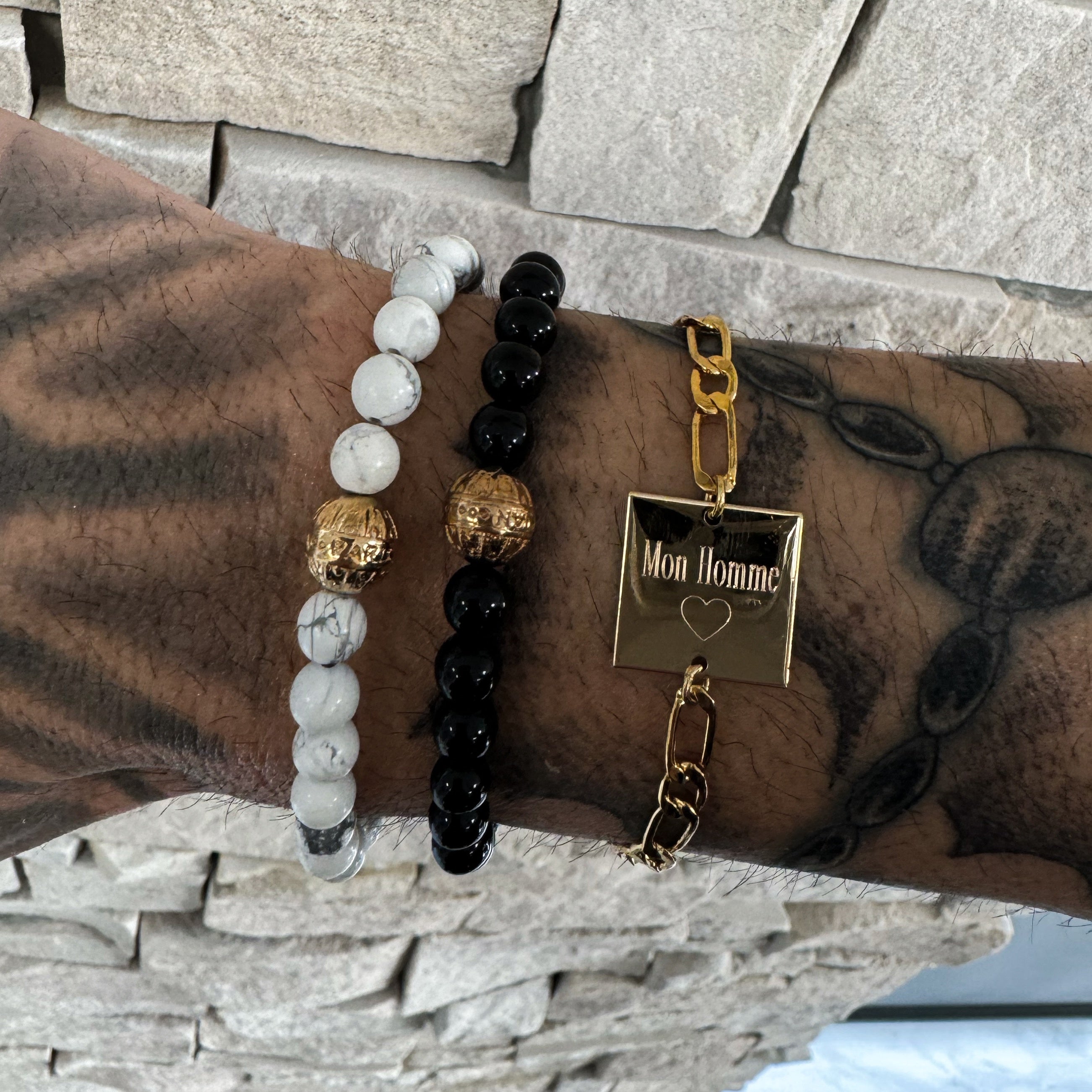 BRACELET "GRAVURE GOURMETTE" HOMME