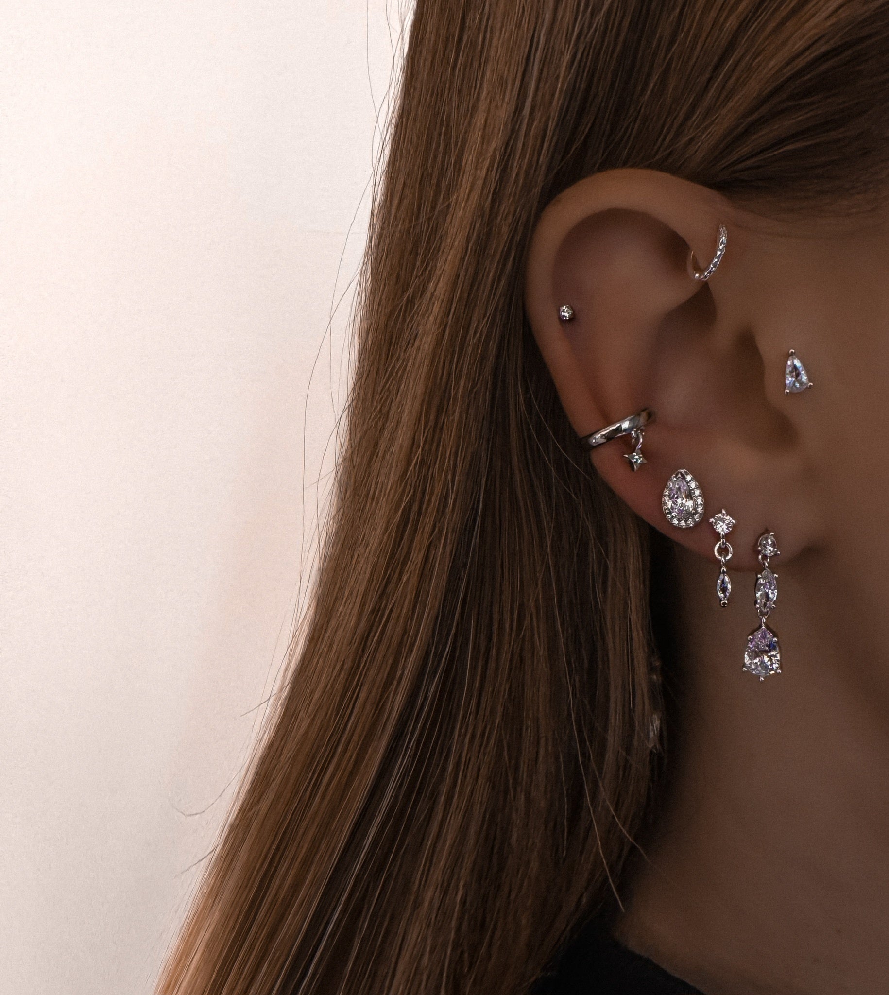 BOUCLE "JOA M" ARGENT