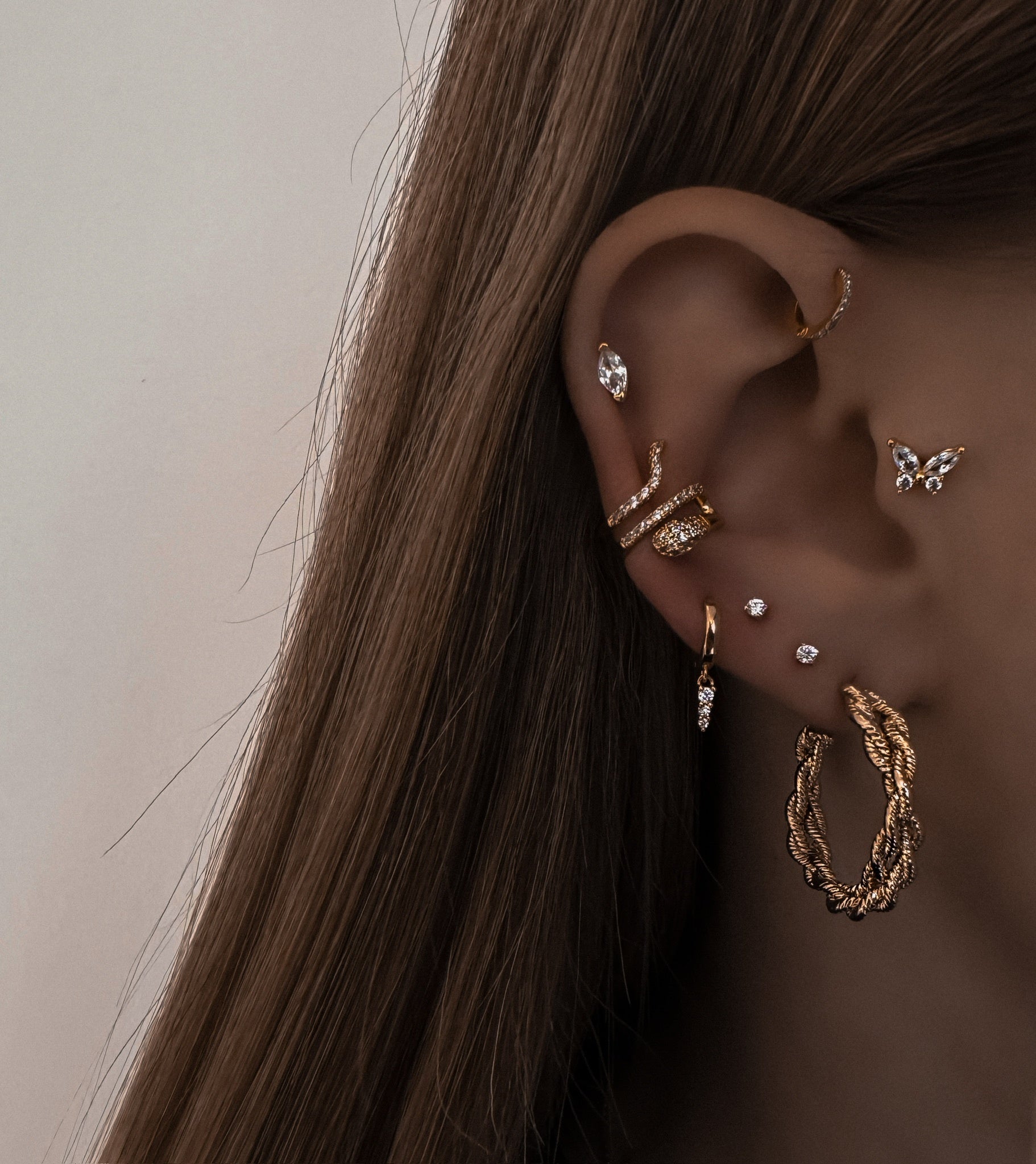 "PAPILLON LISSE" PIERCING