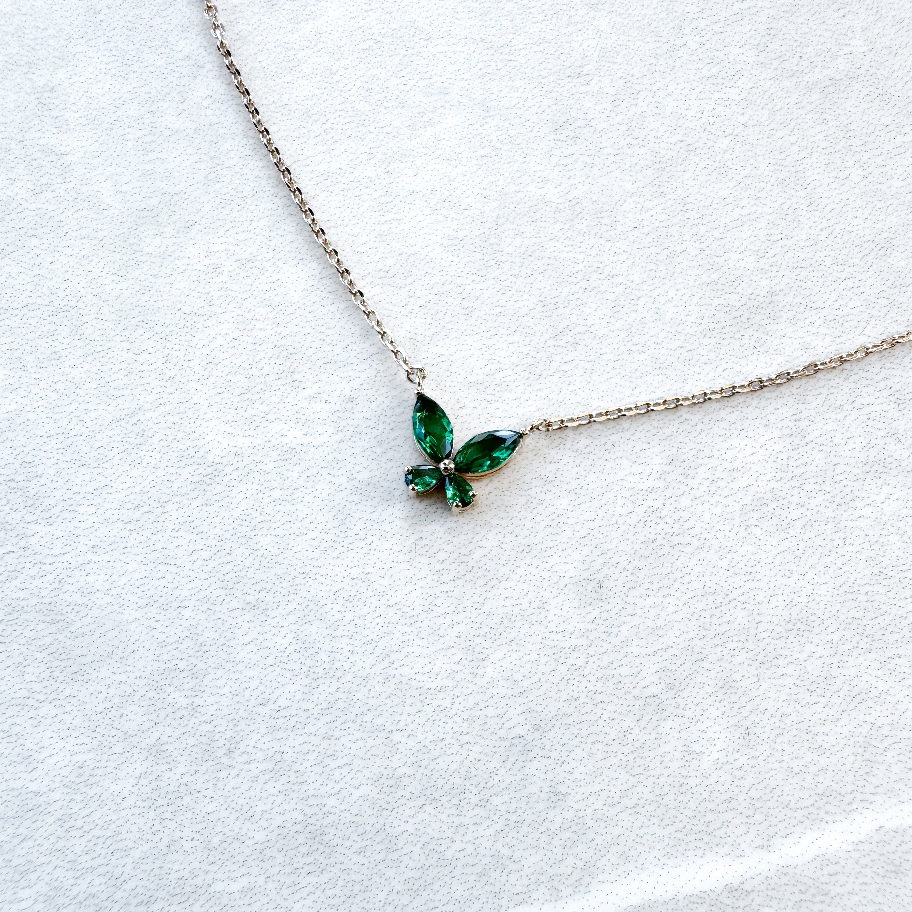"FARFALLA GREEN" NECKLACE