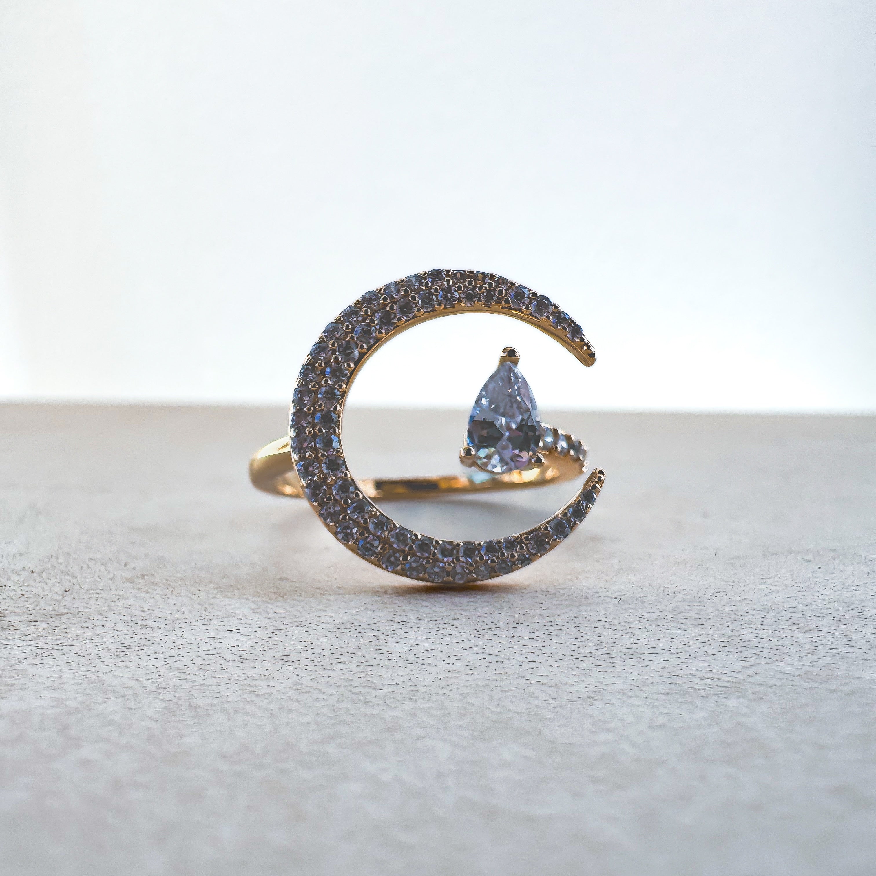 BAGUE "LUNA GOUTTE"