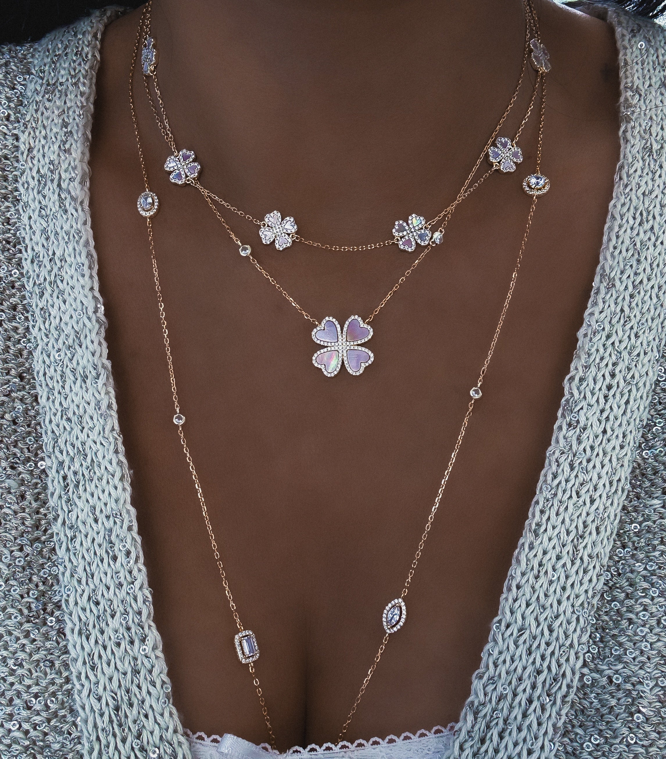 "SUCCESS MINI ROSE" NECKLACE