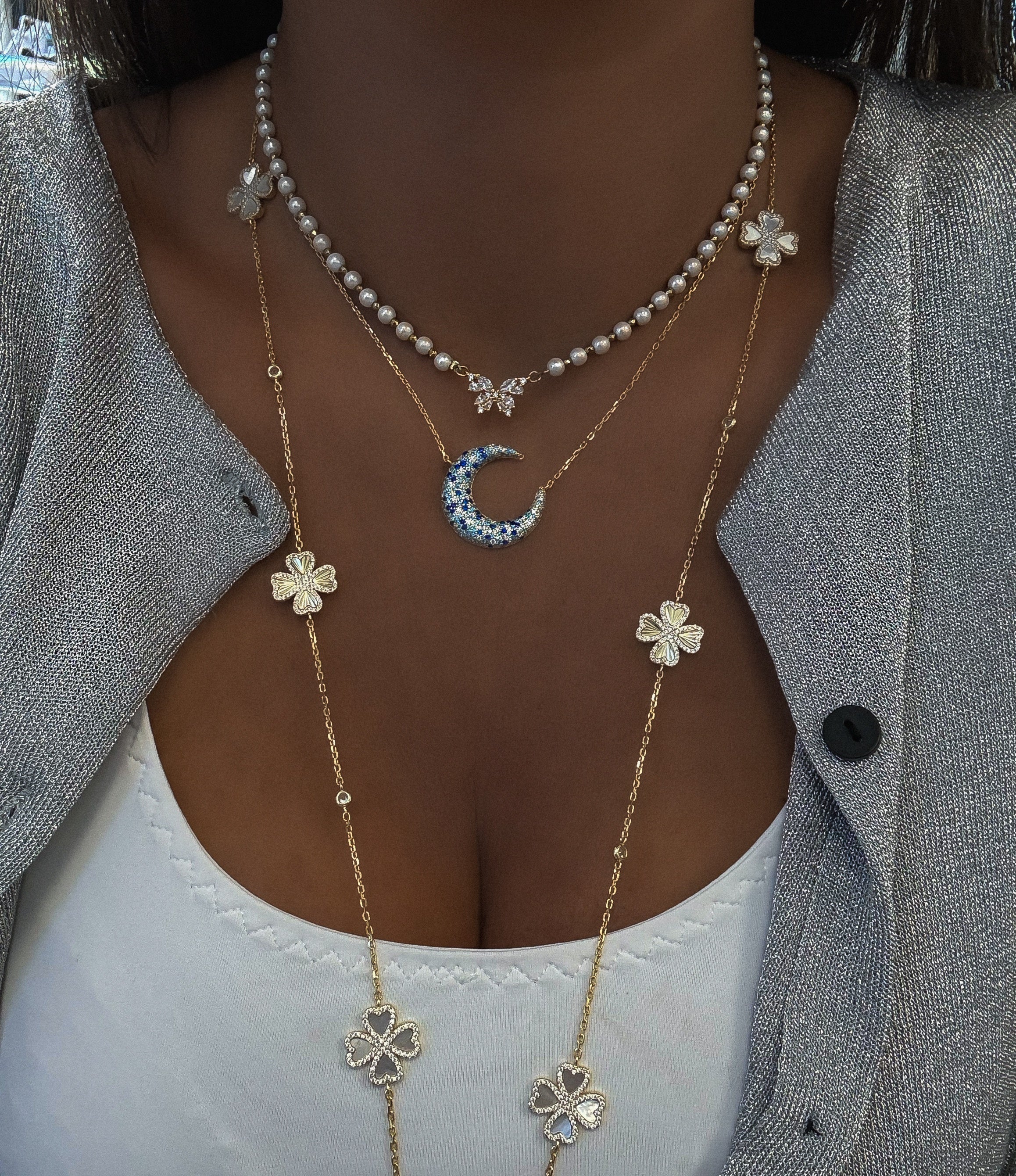 "PEARL BUTTERFLY" NECKLACE