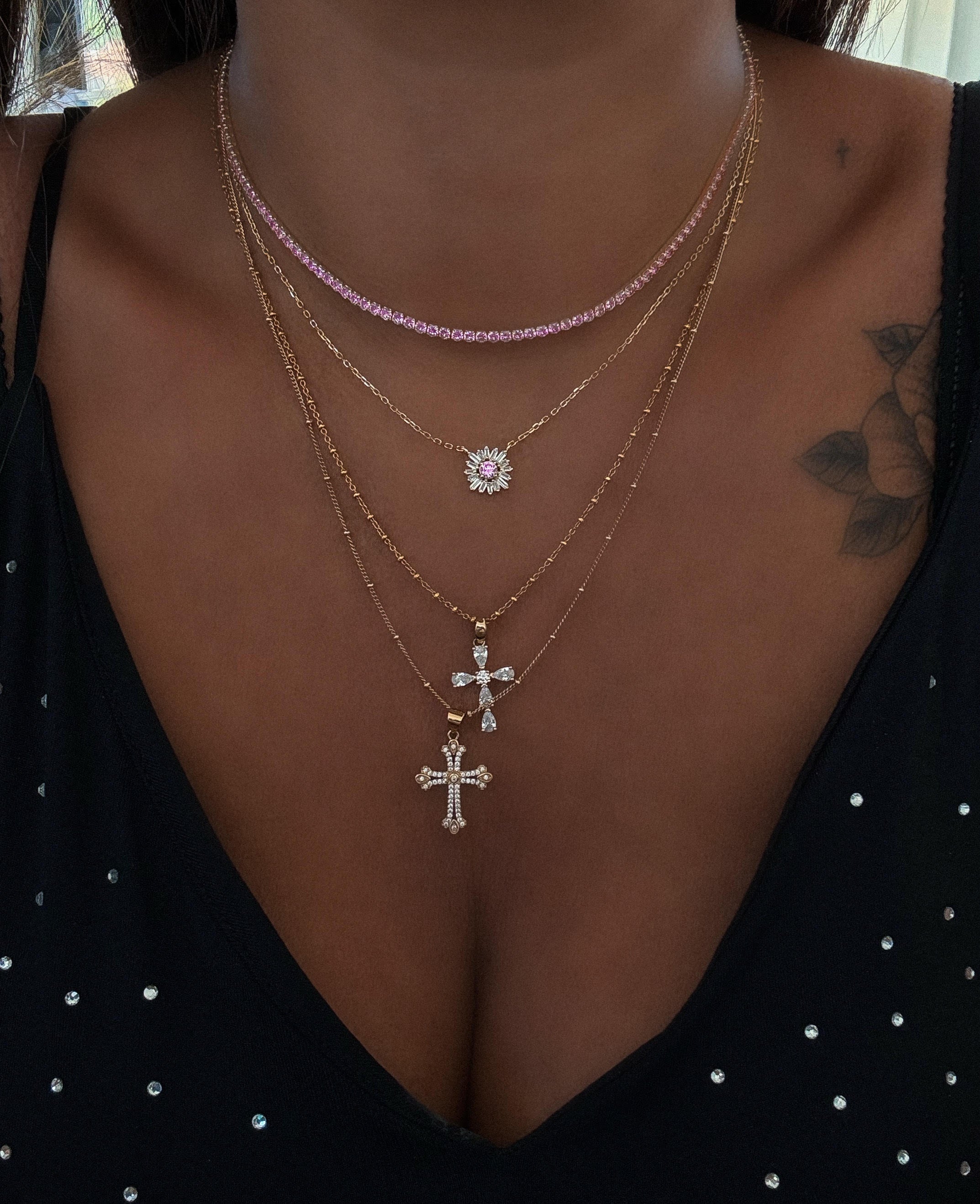 COLLIER "RIVIERA ROSE"