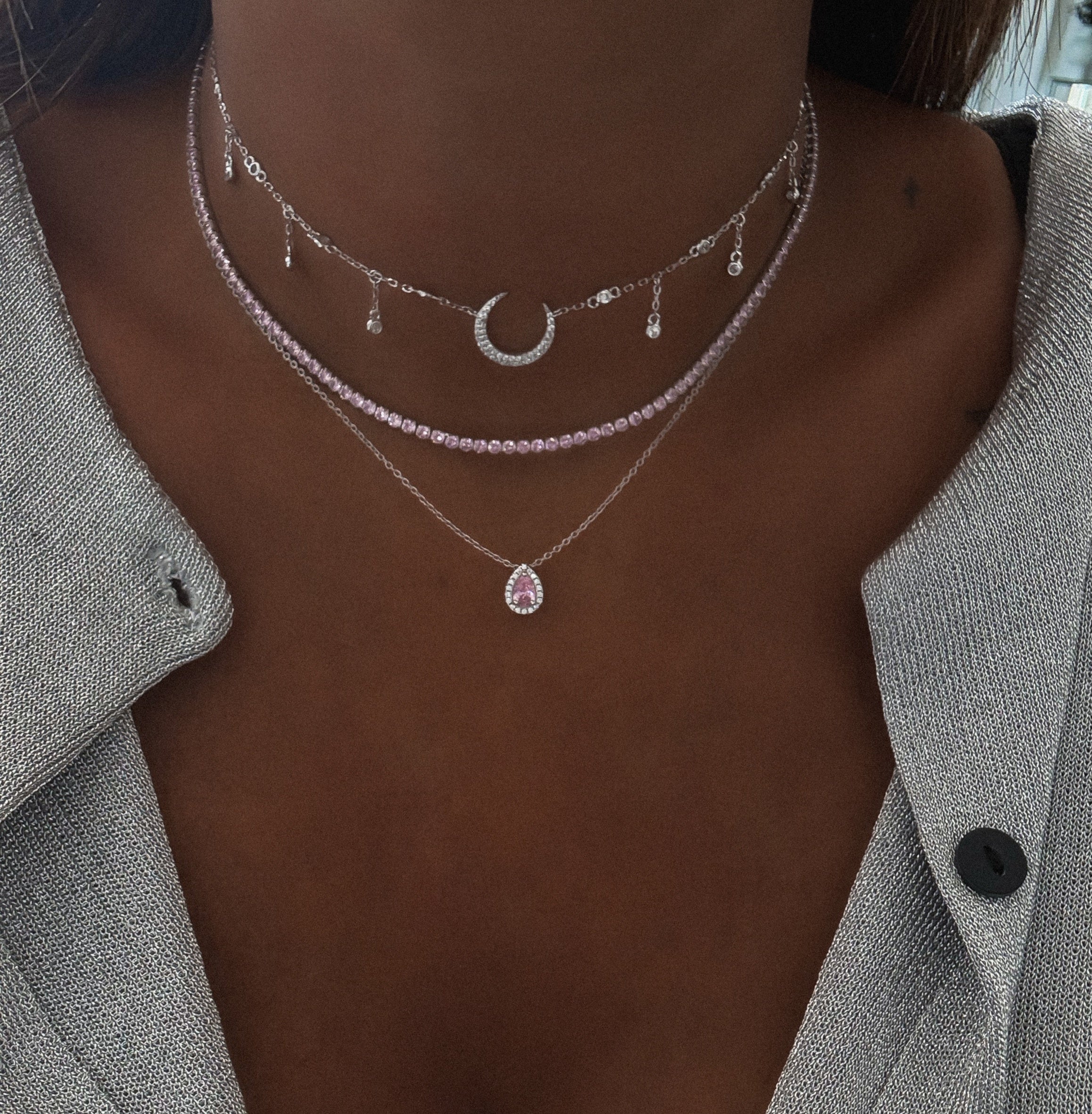 COLLIER "RIVIERA ROSE"