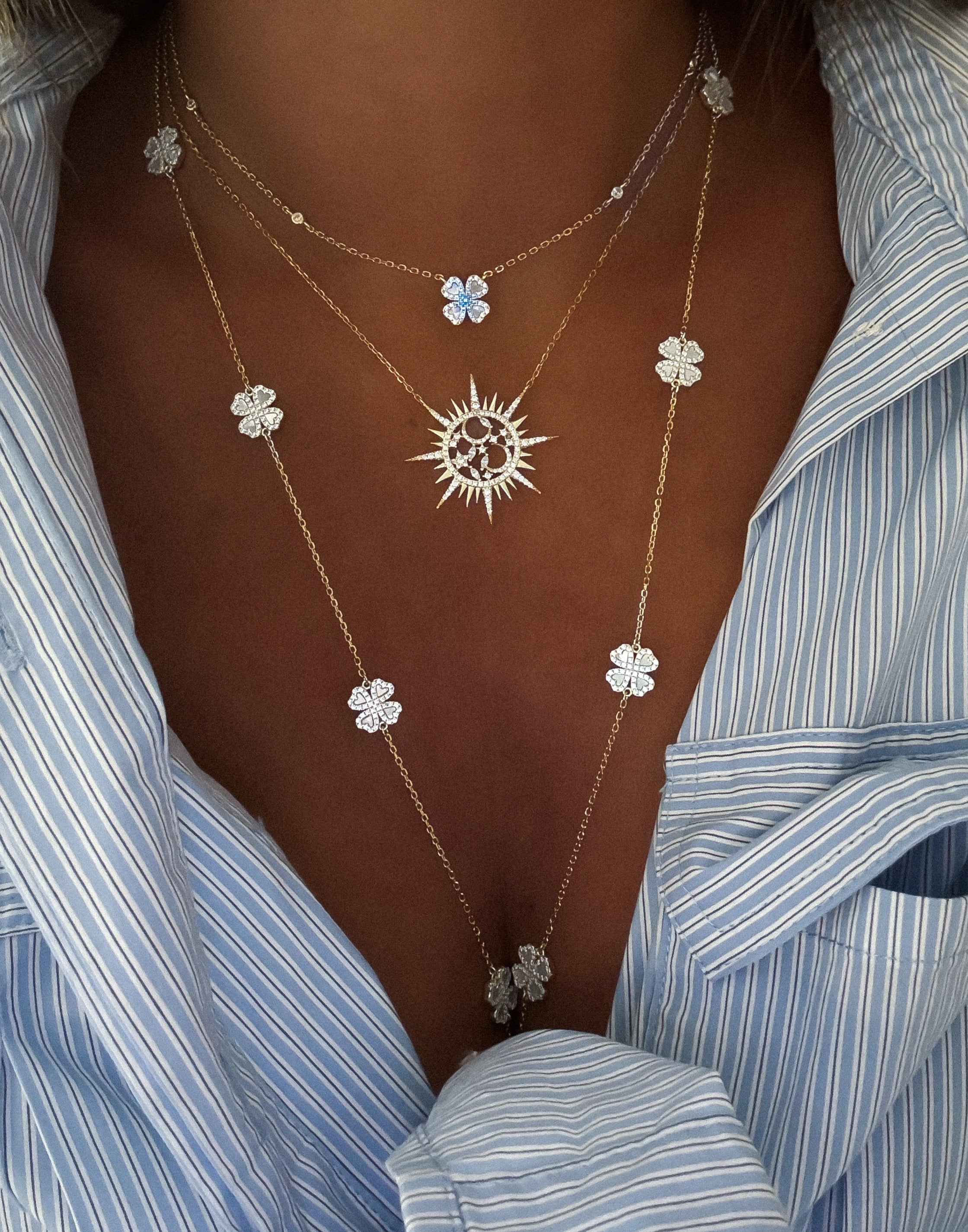 "SUN DENTELLE" NECKLACE