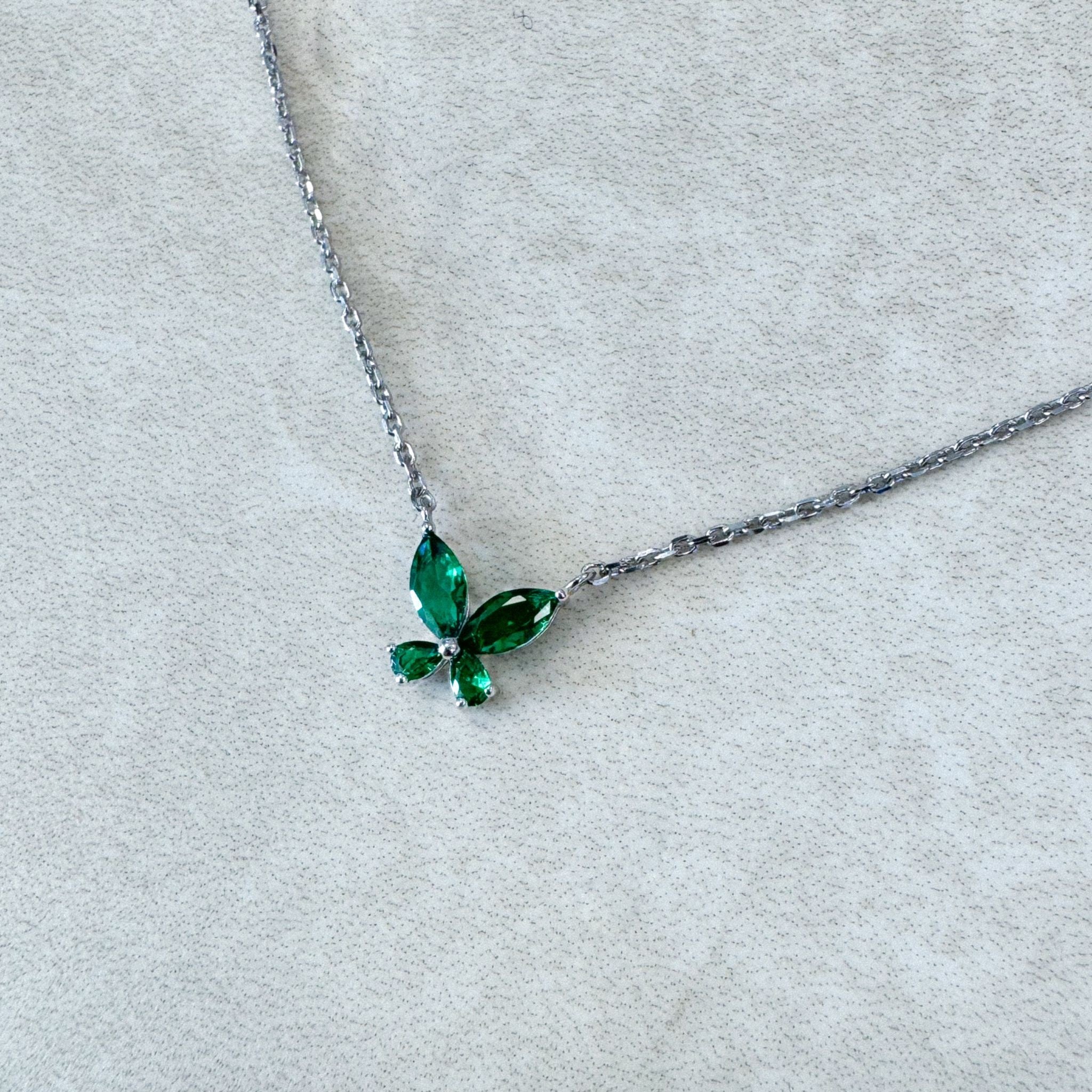 "FARFALLA GREEN" NECKLACE