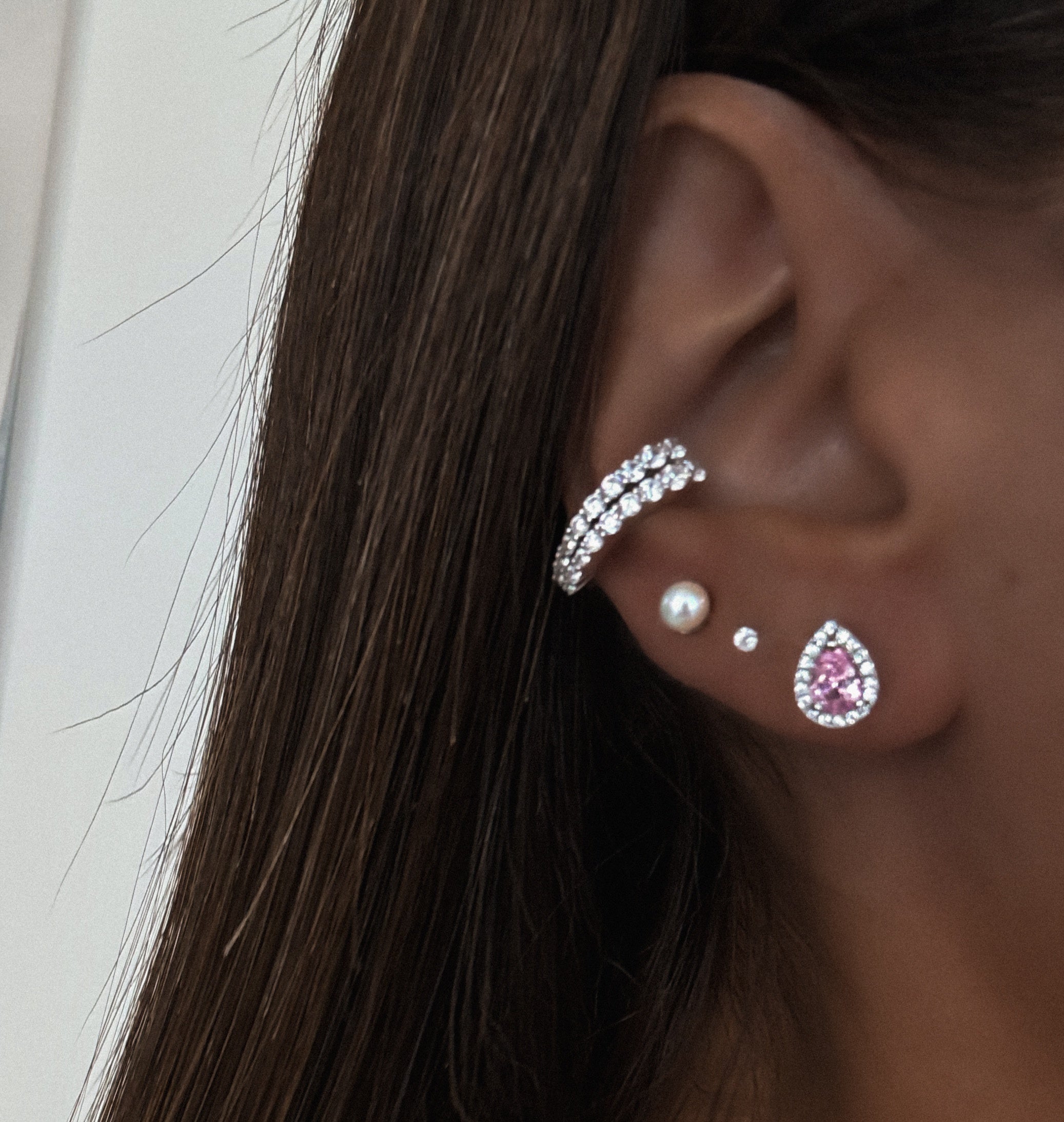 BOUCLE "JOA M" ARGENT