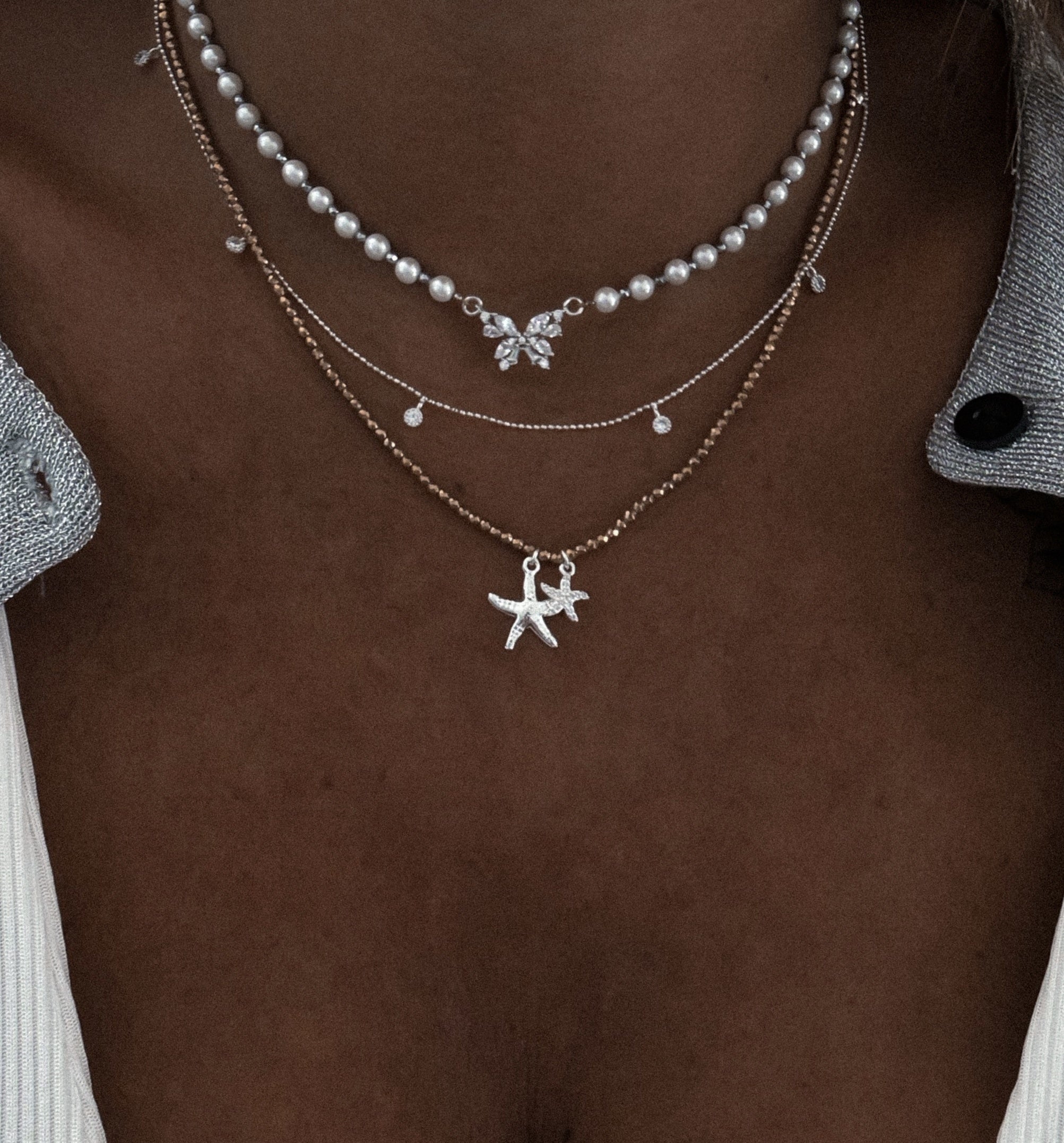 "PEARL BUTTERFLY" NECKLACE