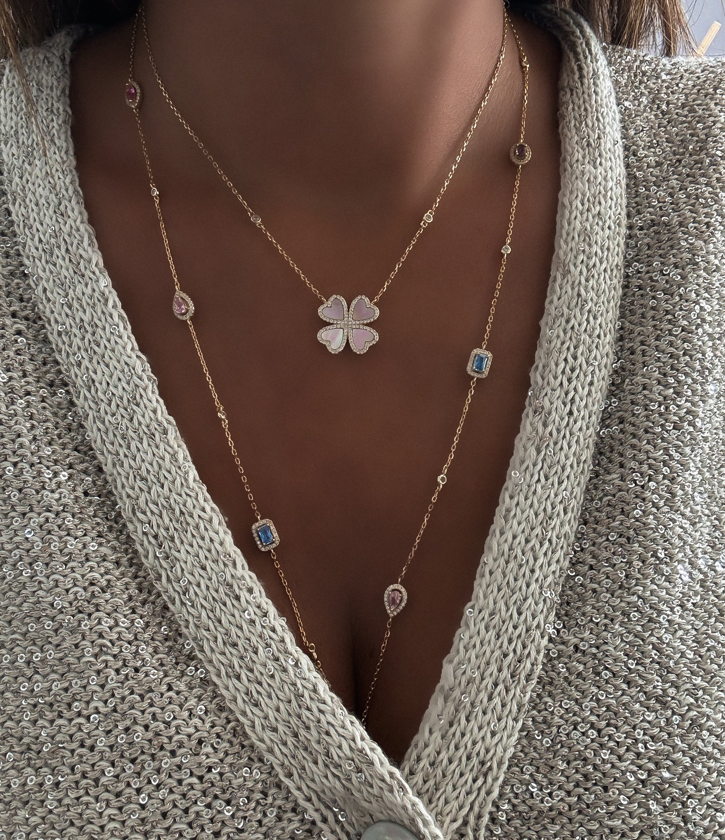 "TRESOR MULTI LONG" NECKLACE