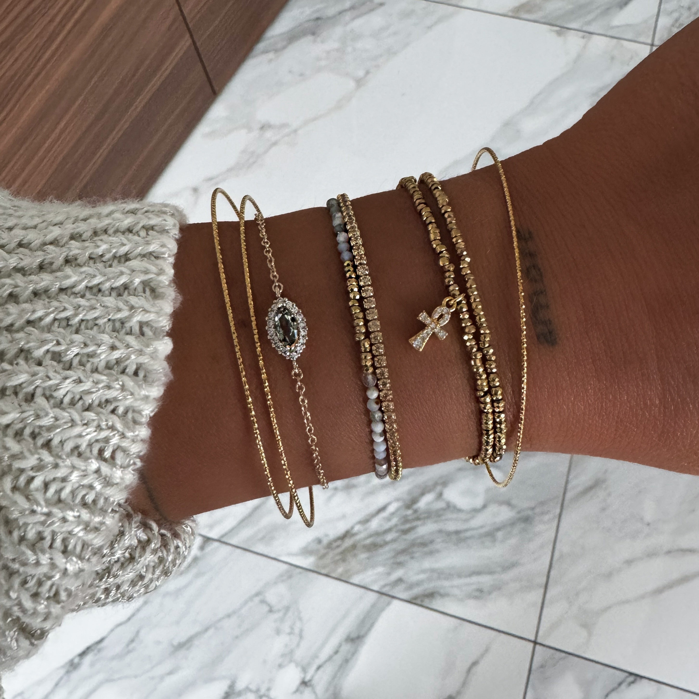 BRACELET "ANKH PEARL"