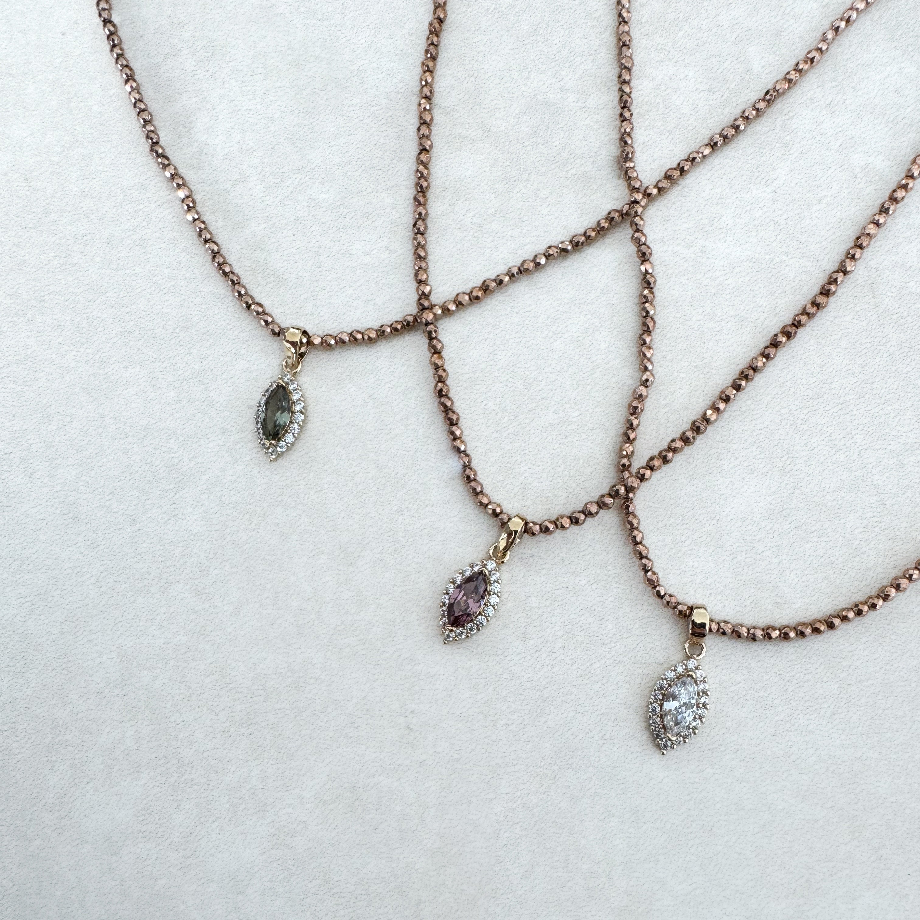 COLLIER "MARQUISE COLOR"