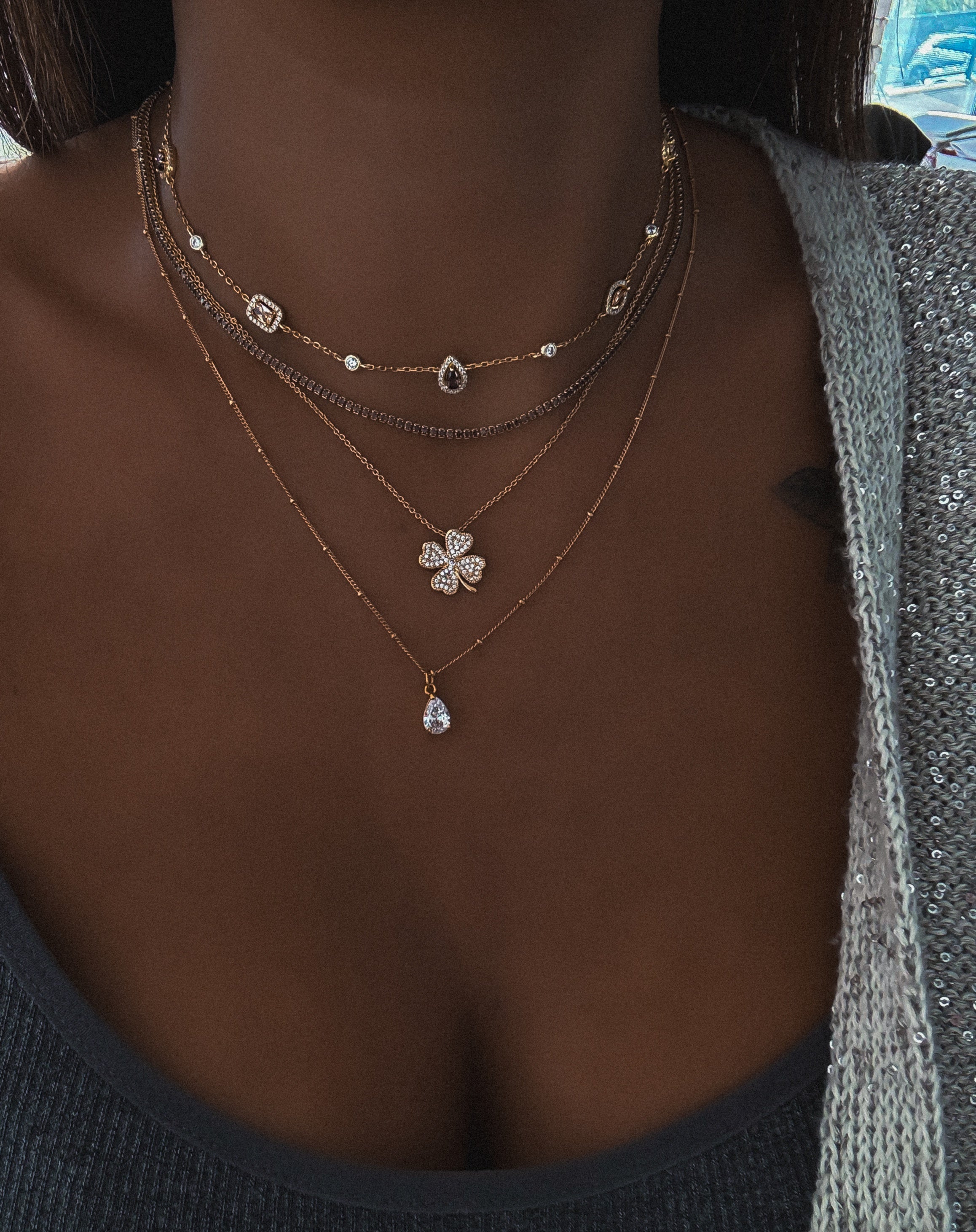 COLLIER "RIVIERA CHOCO"