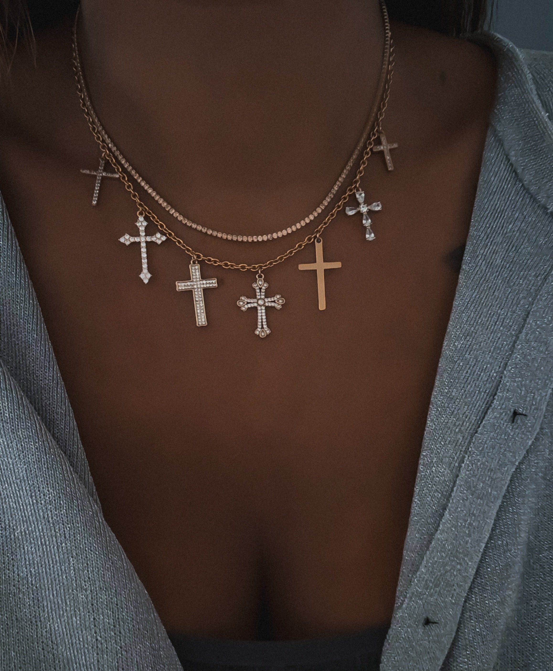 COLLIER "RIVIERA CHAMPAGNE"