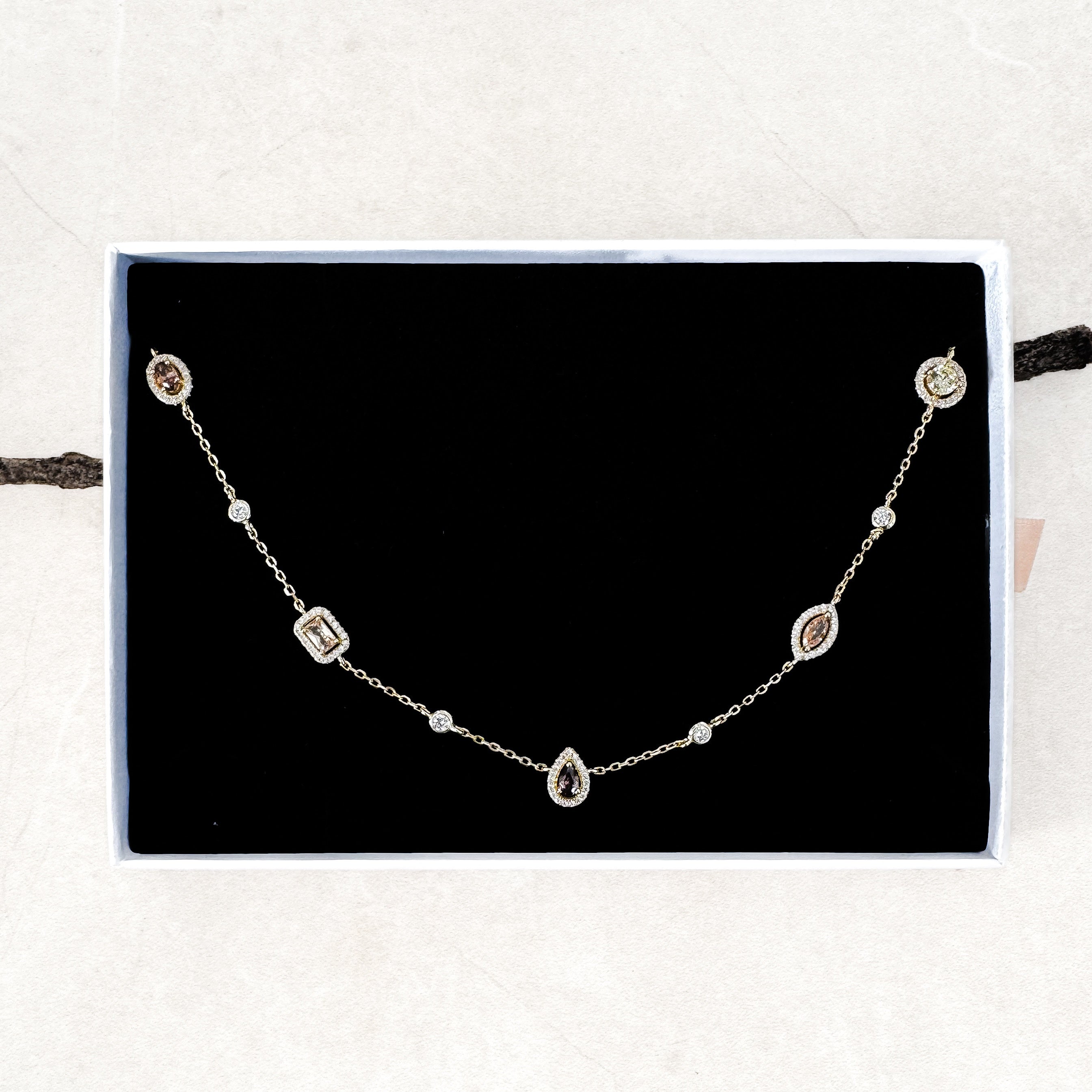 "CHOCOLATE TREASURE" CHOKER